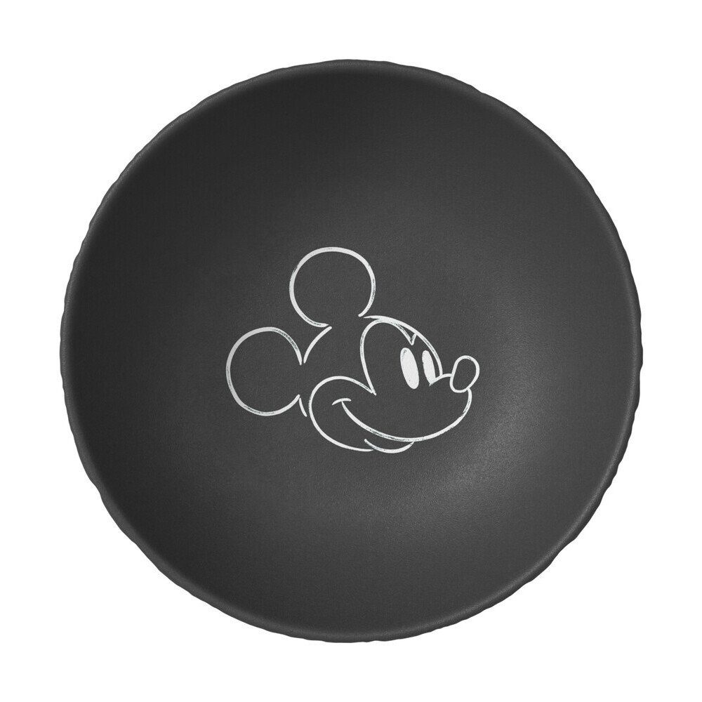 Villeroy & Boch Dessertschale Dessertschale 13 cm Manufacture Rock – Mickey Mouse, Premium Porcelain, (1-tlg), Dessertschale, Ø13cm, Premium Porcelain, schwarz