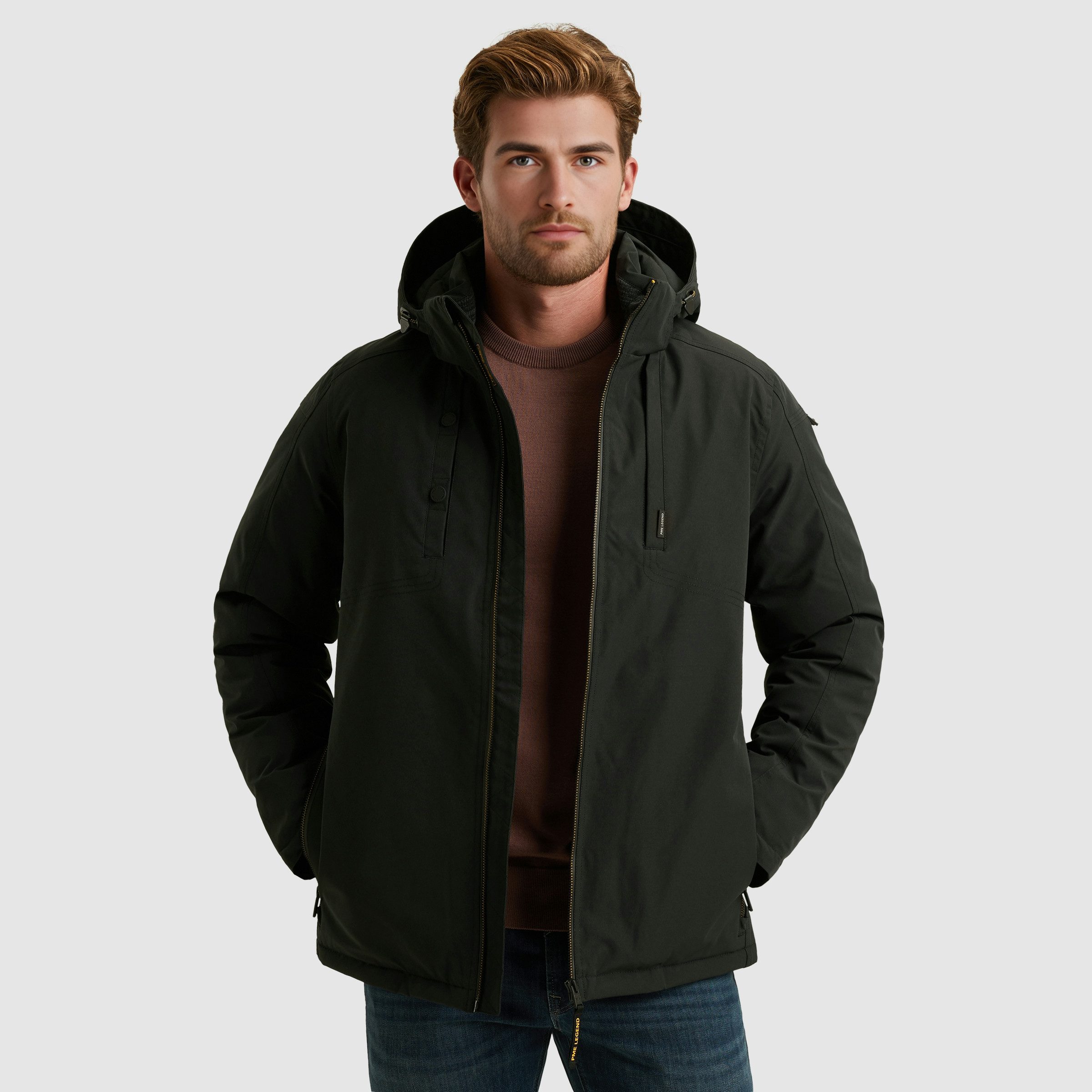 PME LEGEND Winterjacke Taschen mit Reißverschluss