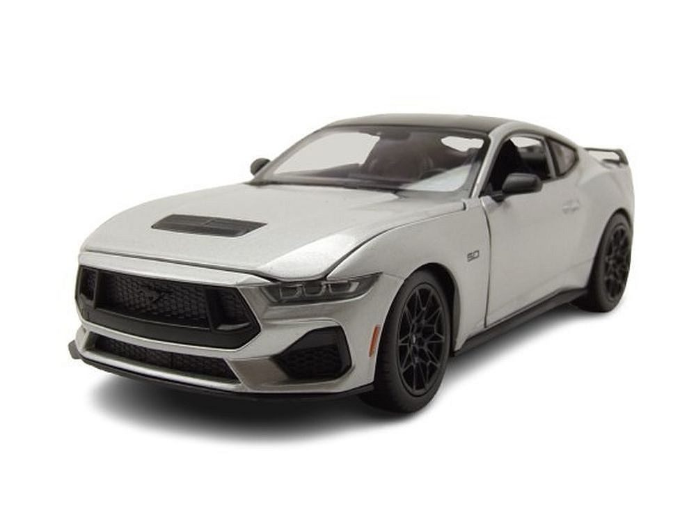 Welly Modellauto Ford Mustang GT 2024 silber, Maßstab 1:24