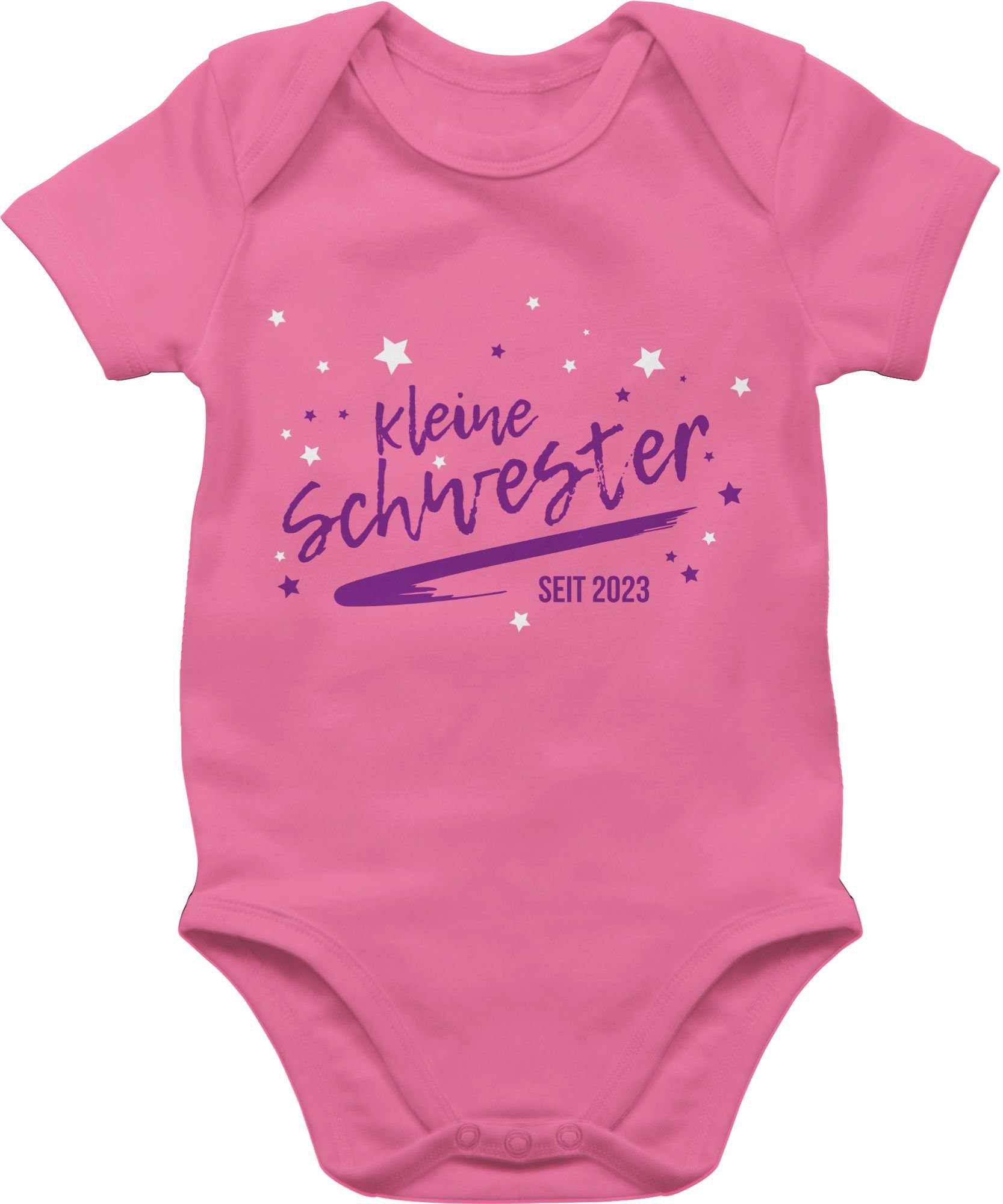 Shirtracer Shirtbody kleine Schwester seit 2023 Kleine Schwester 1 Pink