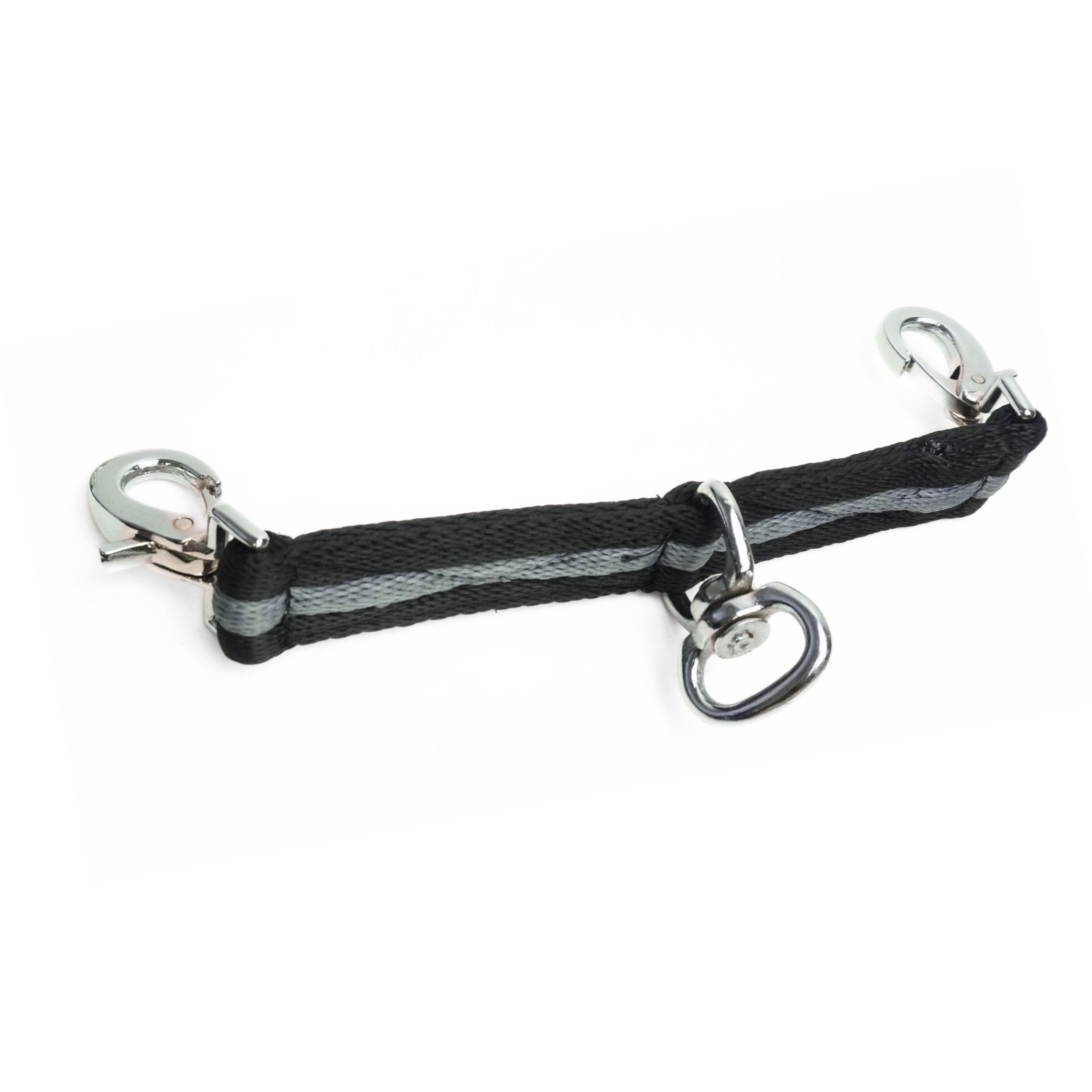 Pferdelinis Führleine Longierbrille Pferd mit Karabiner, für Longieren, Gymnastizieren, Verbindung beider Gebissringe