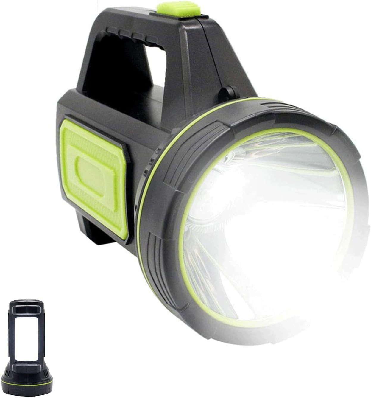 AURIVION Taschenlampe LED Taschenlampe USB wiederaufladbar für Camping & Outdoor (Set, 1-St., Multifunktionale Handlampe für Notfälle und Freizeit), Superhelle Campingleuchte für Arbeit, Angeln & Wandern