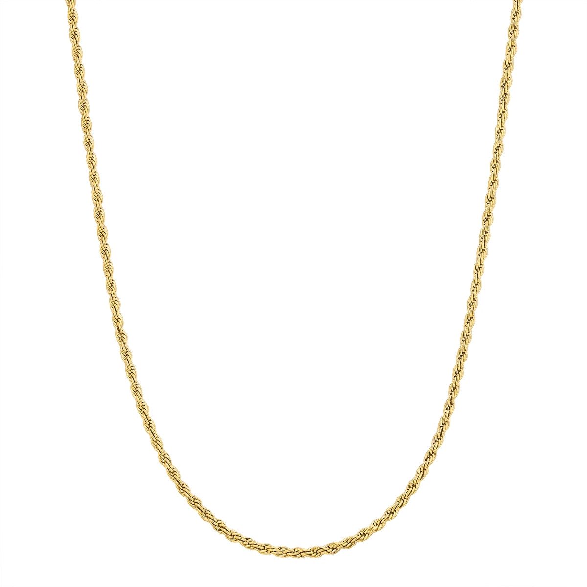 Edelstahlkette gelbgold
