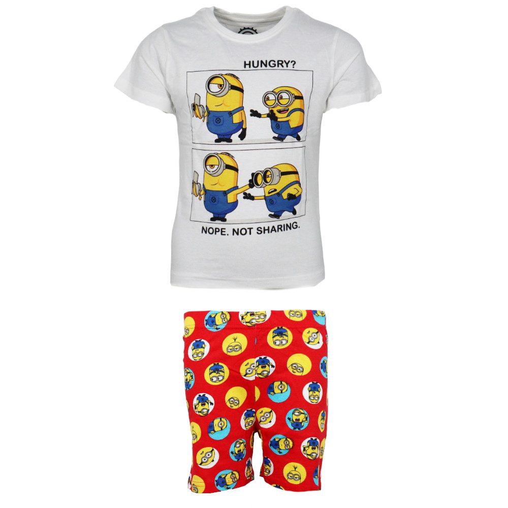 Schlafanzug Die Minions Kinder Jungen Pyjama Schlafanzug 100% Baumwolle