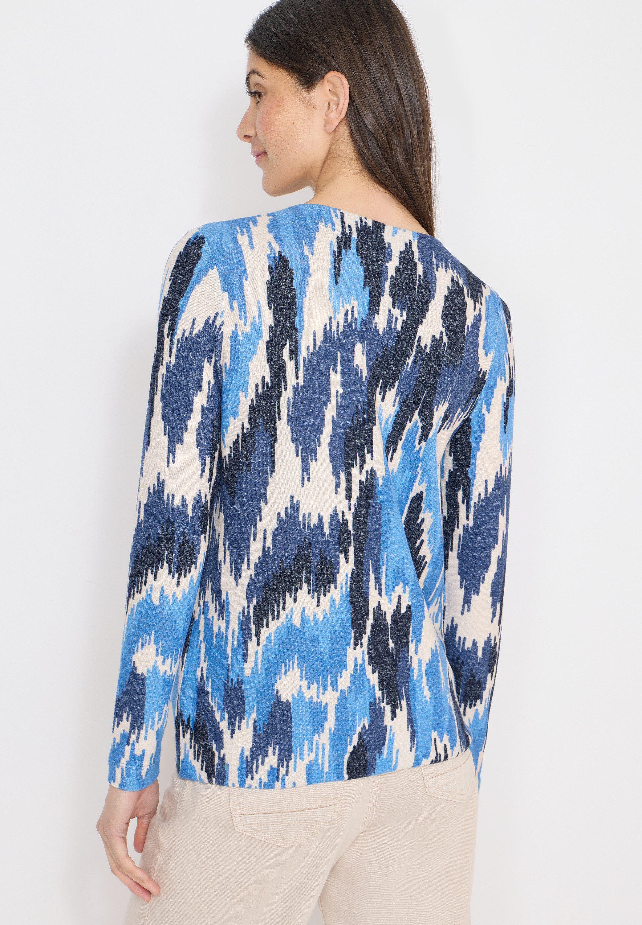 CECIL Langarmshirt mit All-Over Print