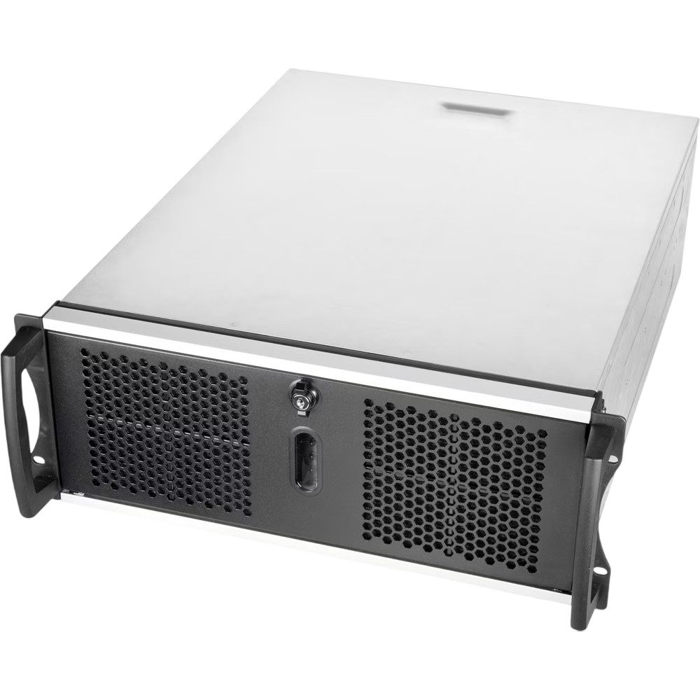 Chenbro PC-Gehäuse GEH 4U RM41300 - Rackgehäuse - silber/schwarz