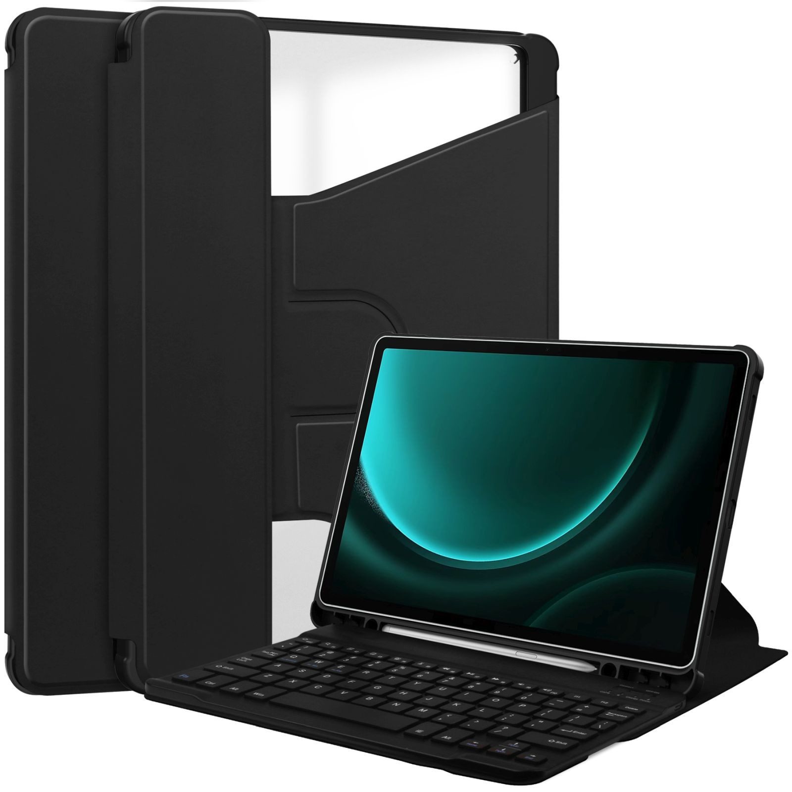 Lobwerk Tablet-Hülle Schutzhülle für Samsung Tab S9+ Plus 2023 SM-X810 SM-X816B SM-X818U 12, Aufstellfunktion, Sturzdämpfung