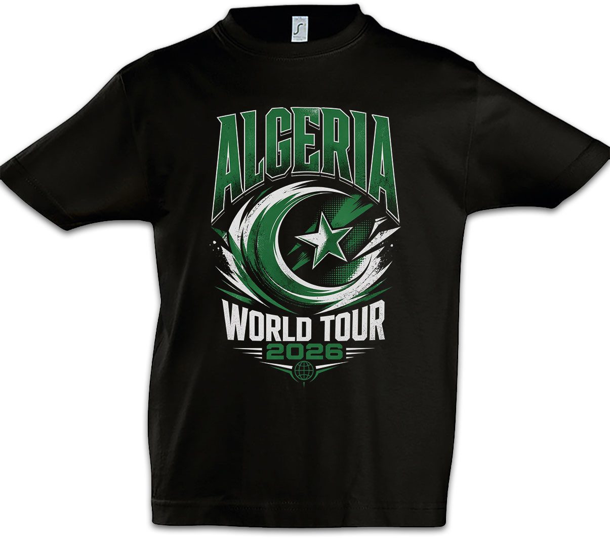 Print-Shirt Team Algeria Kinder T-Shirt Fennecs Maghreb Desert Foxes Fußball