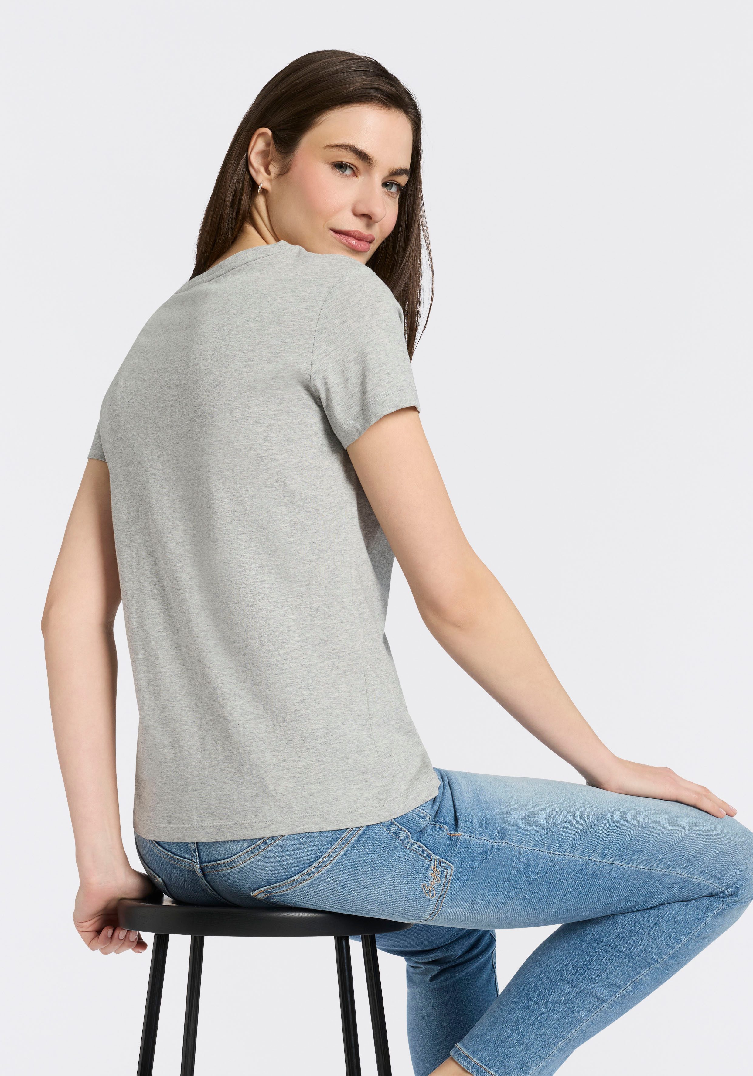 BOSS ORANGE T-Shirt Elove Premium Damenmode mit Logoschriftzug, Slim Fit