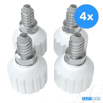 EAZY CASE Lampenfassung Lampensockel Sets E14 auf GU10 Adapter Fassung Lampe Stecker Glühbirne, (Spar-Set), Lampenadapter E14 zu GU10 Adapter Lampen LED Halogen Energiesparlampen