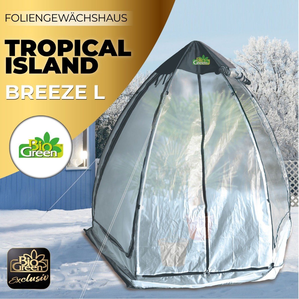 Bio Green Gewächshaus Überwinterungszelt TROPICAL ISLAND günstig online kaufen