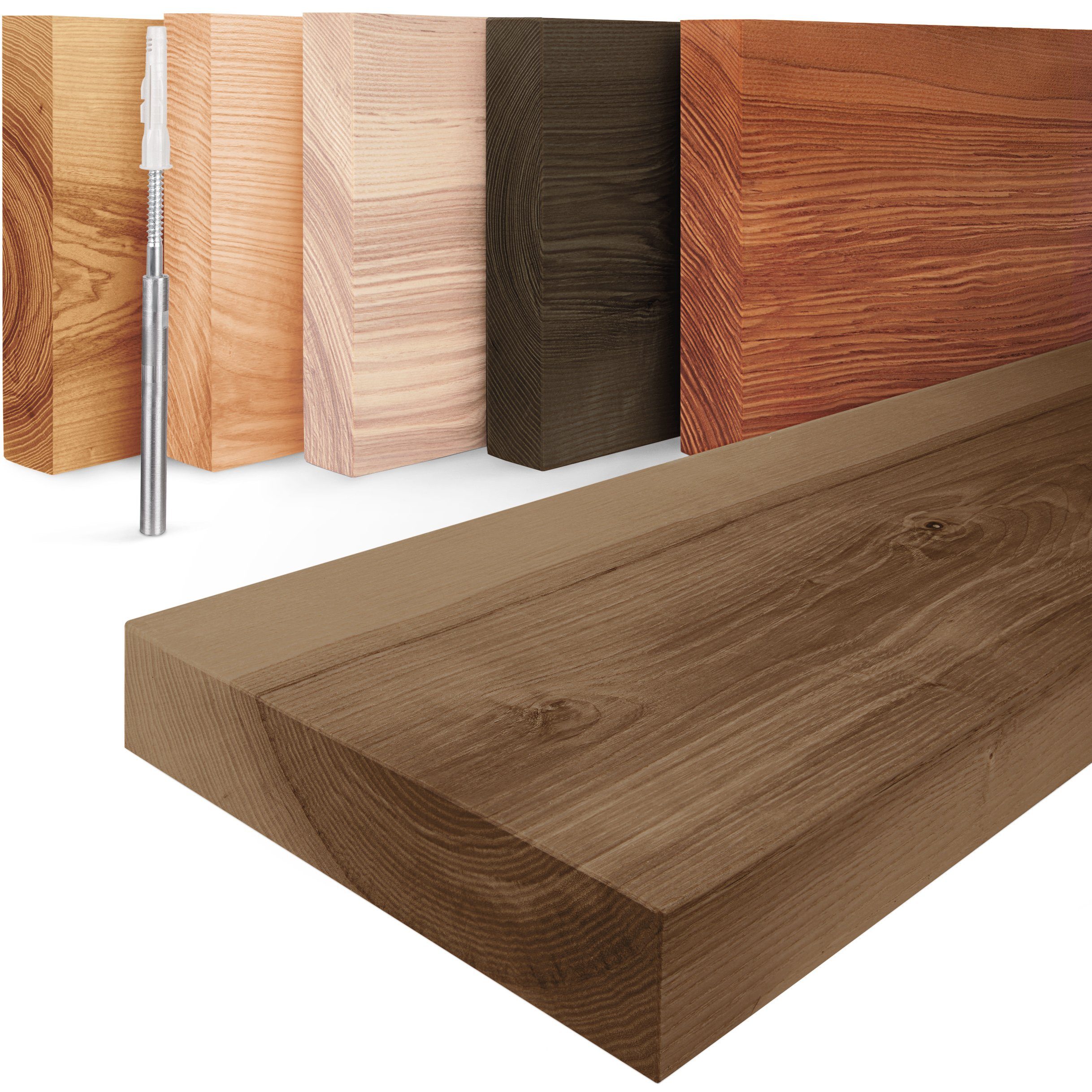 LAMO Manufaktur Wandregal Holz Gerade, Regal günstig online kaufen