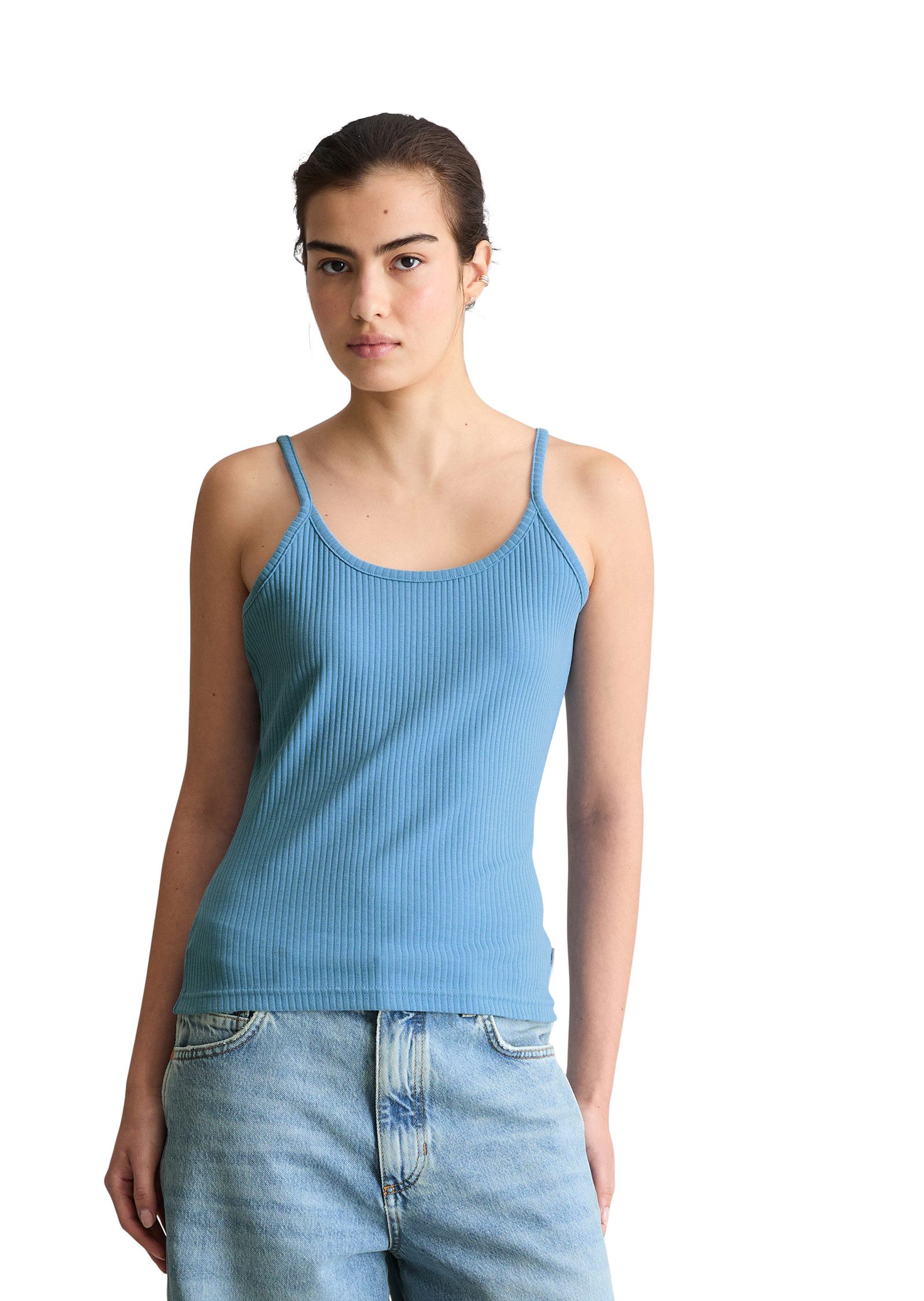 Marc O'Polo DENIM T-Shirt aus Rippjersey