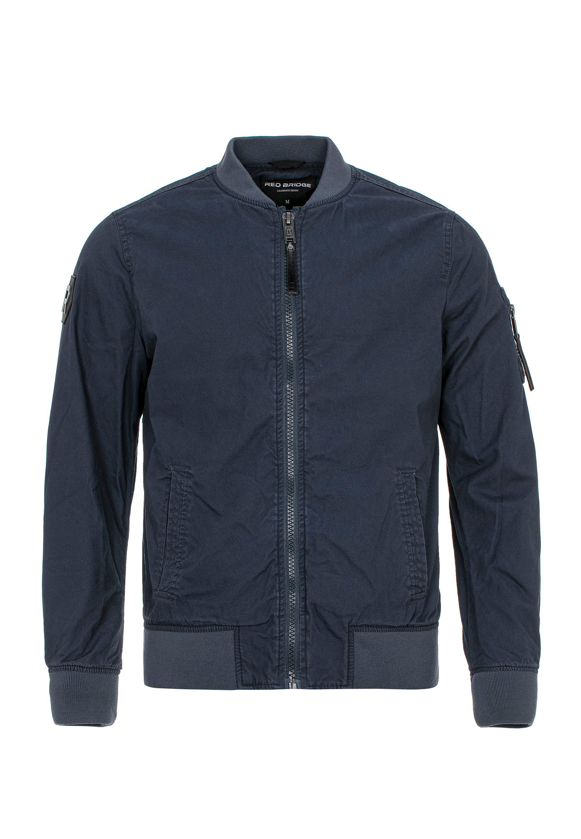 Übergangsjacke Baumwolle Premium Hochwertige Navy Blau RedBridge Softshelljacke