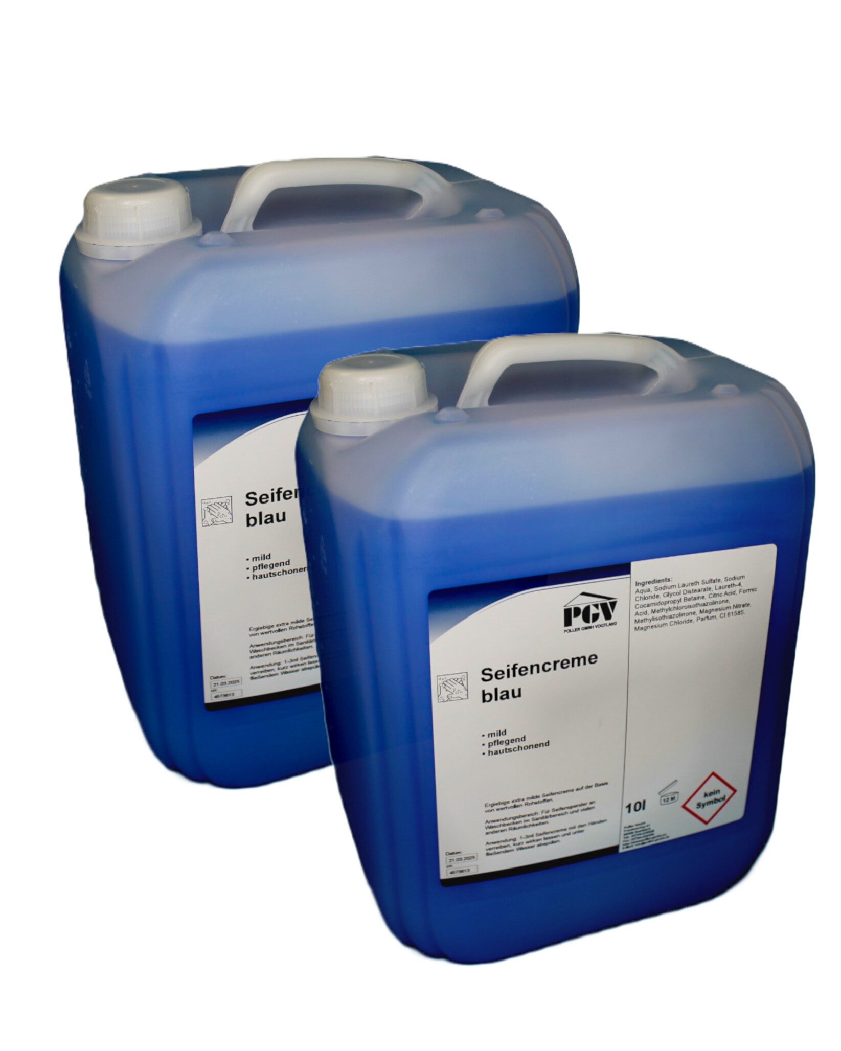 Flüssigseife Милоcreme BLAU, 10 Liter, 2-tlg.