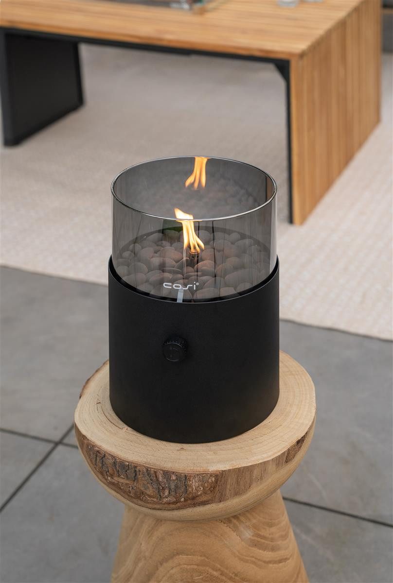 COSI Tischfeuer Cosifire Tischfeuer COSISCOOP XL black smoked, Ø 20,5x30cm