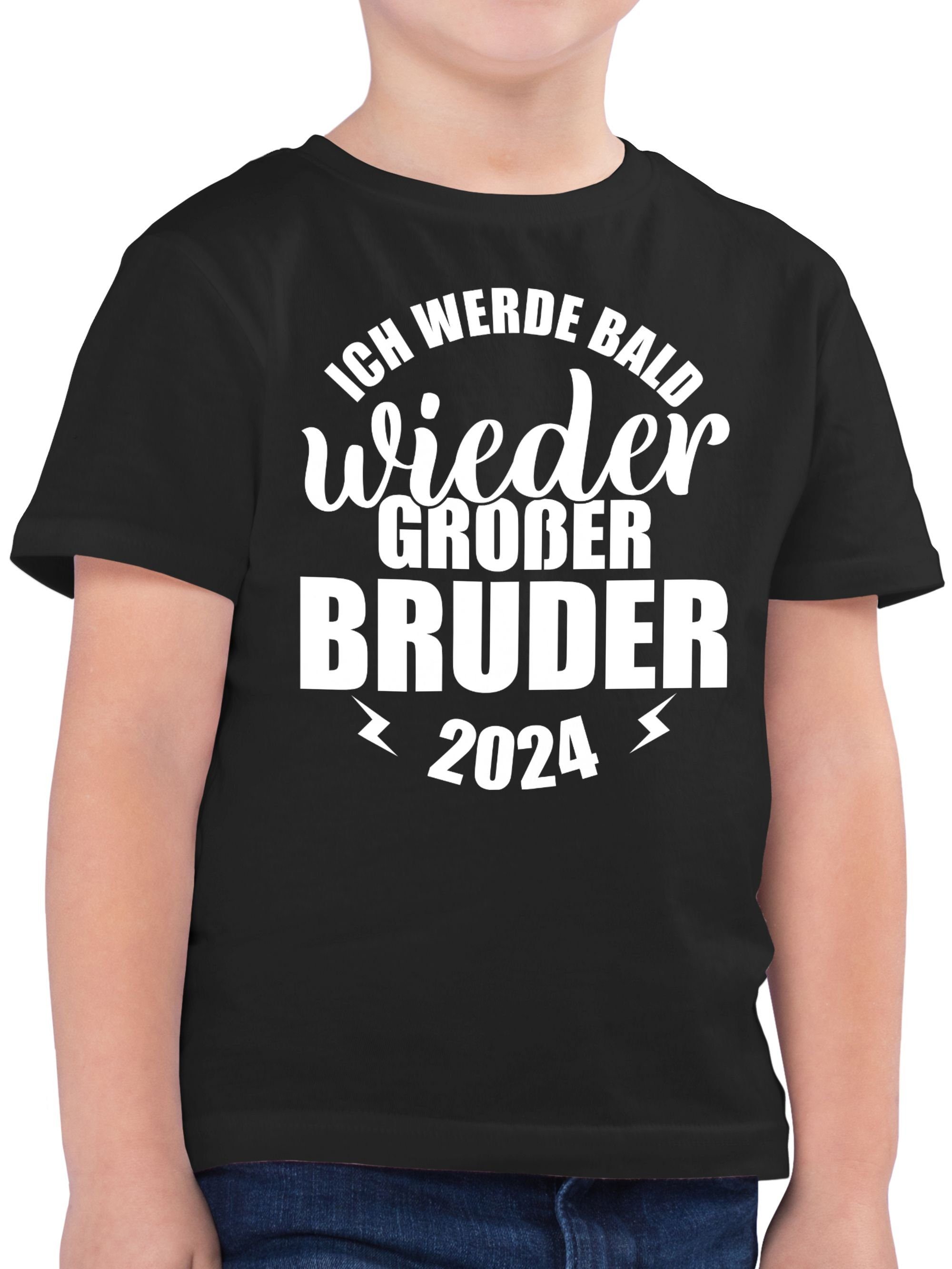 Shirtracer T-Shirt Ich werde bald wieder großer Bruder 2024 - weiß (1 ...