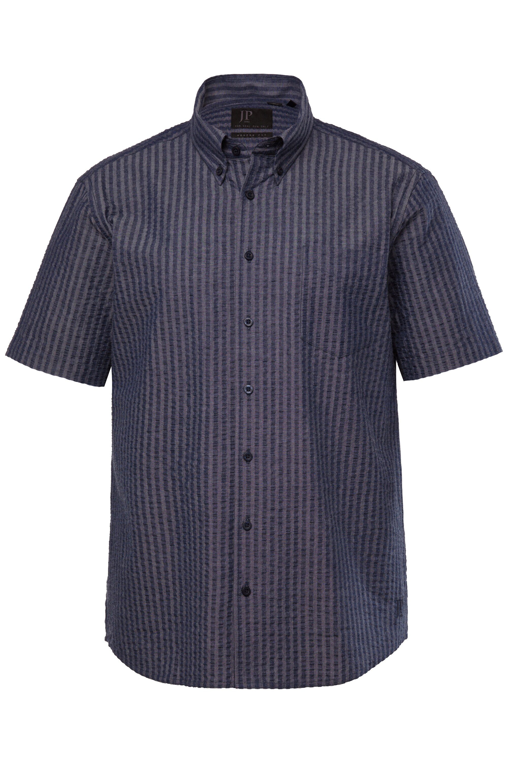 JP1880 Kurzarmhemd JP 1880 Streifenhemd Halbarm Seersucker Modern Fit günstig online kaufen