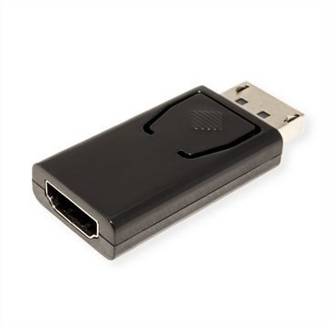 VALUE DisplayPort-HDMI Adapter, DP Stecker-HDMI Buchse Audio- & Video-Adapter DisplayPort Männlich (Stecker) zu HDMI Typ A Weiblich (Buchse)