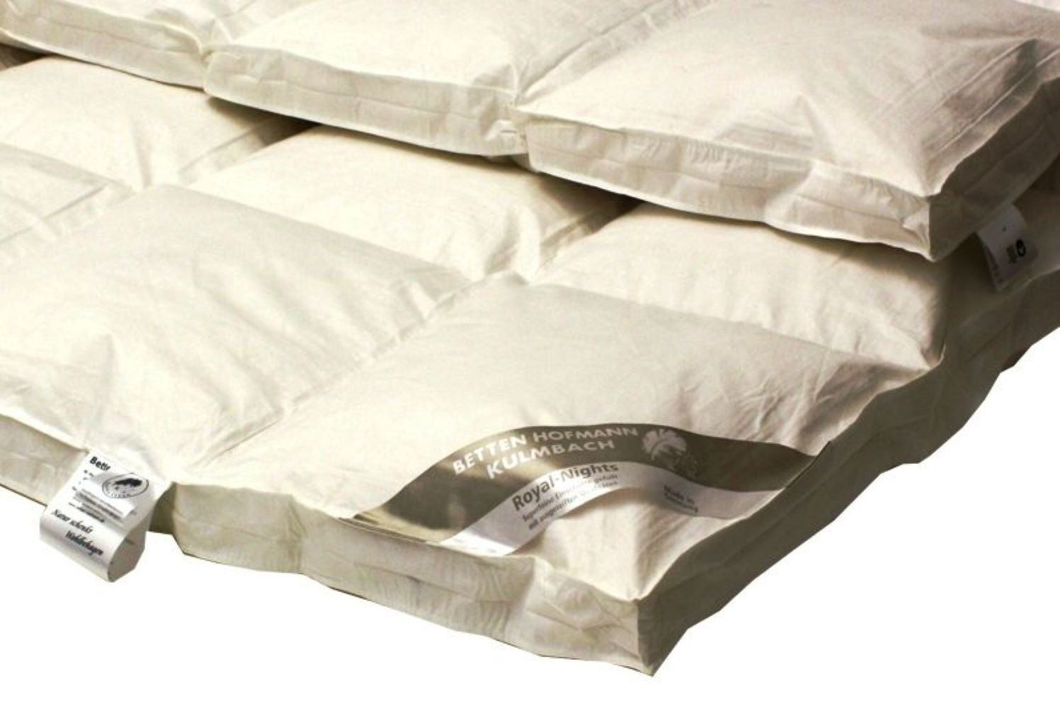 Betten Hofmann Daunenbettdecke Betten Hofmann White Sibiria 8cm Winterdecke mit Außensteg 4x6 155x200, Füllung: 100% Gänsedaunen, Bezug: 100% Baumwolle, mit Schneegänseflaum, hergestellt in Deutschland, hypoallergen