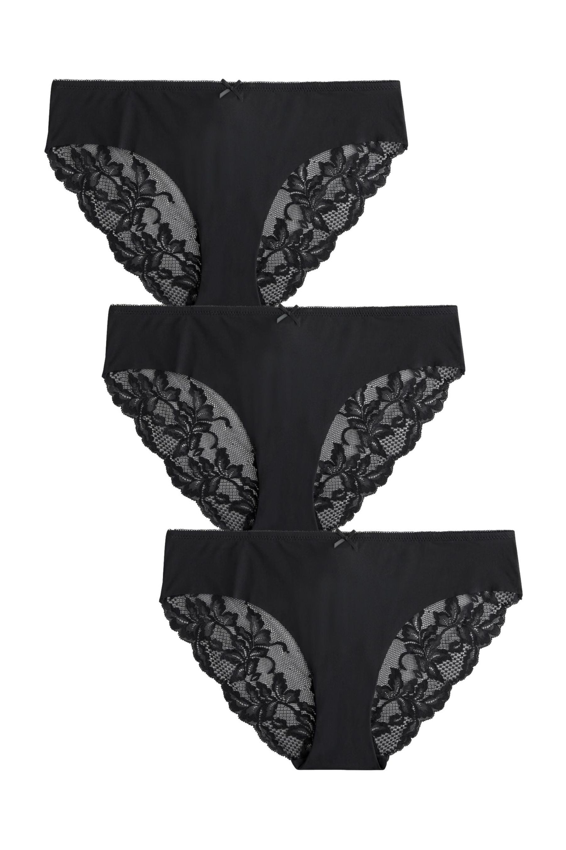 Next Brasilslip 3 Stk. Nahtlose Slips mit Rückenspitze, Brazilian (3-St)