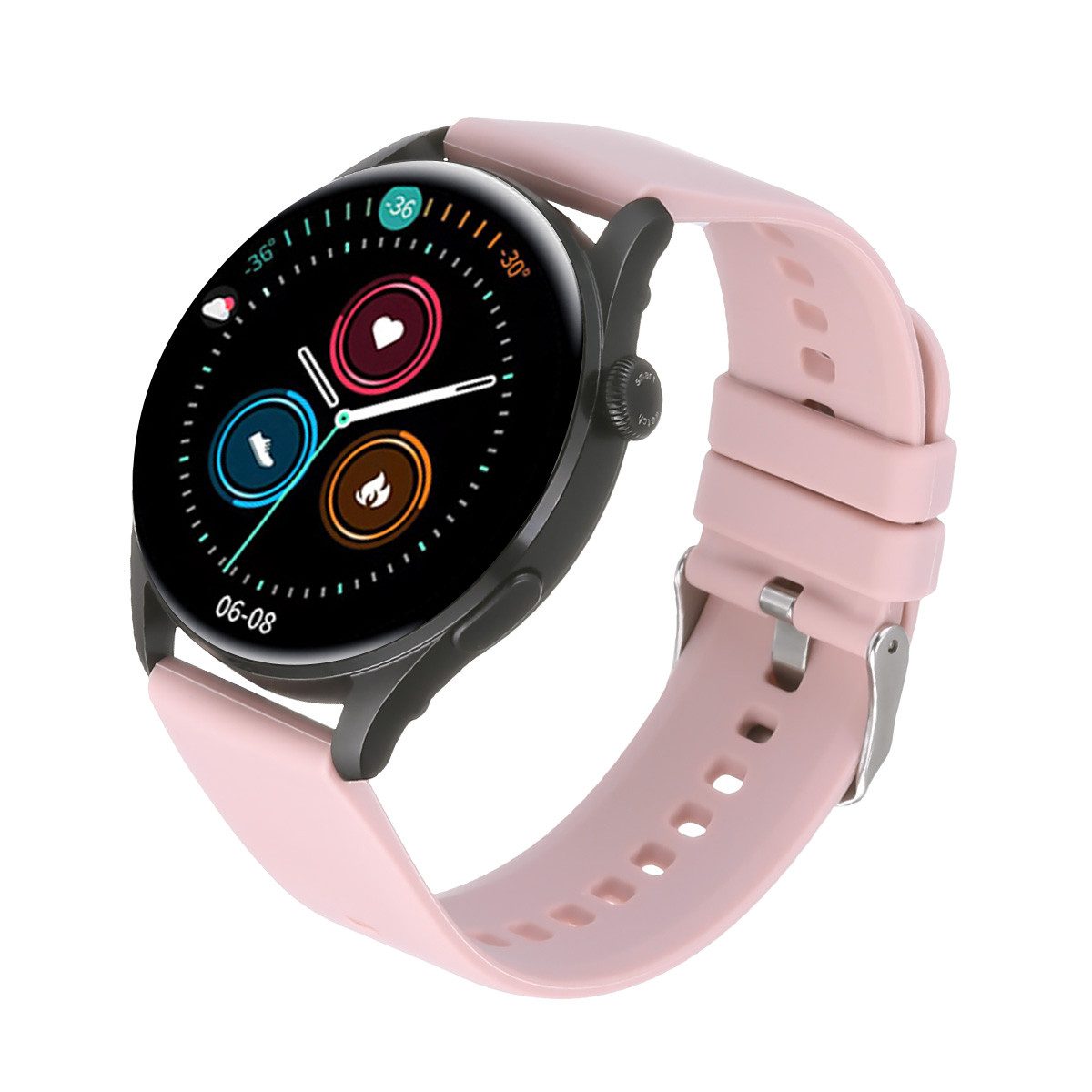 ombar Smartwatch Damen Herren,1,28 Zoll Touchscreen Fitnessuhr Smartwatch (Fitnessuhr mit Telefonfunktion/WhatsApp Notiz,Smartwatch Fitness Tracker Uhr IP67 Wasserdicht,1.70" HD Voll Touchscreen Fitnessuhr Tracker mit Blutsauerstoff/Pulsmesser/Sportuhr/Schrittzähler/Schlafmonitor Aktivitätstracker usw für iOS/Android Uhren Watch cm cm/1,28 Zoll)