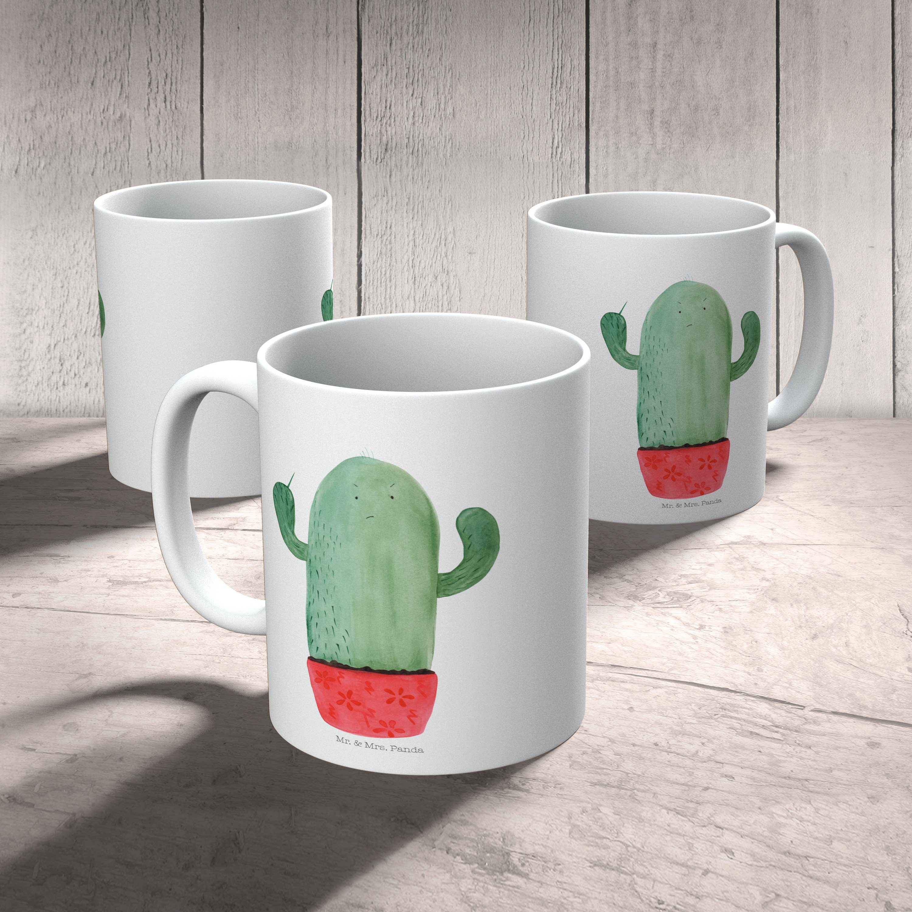 Mr. & Mrs. Panda Tasse T, - Kakteen, Kaktus Tasse, Weiß - wütend Keramik Büro Geschenk, Kaffeebecher