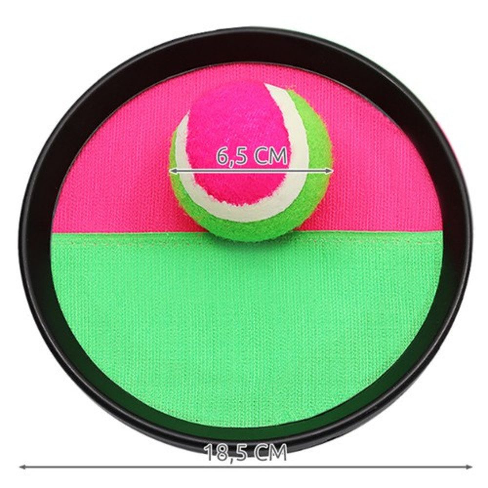KRUZZEL Ballschleuder Klettspiel Kinder Wurfspiel, 1 tlg., Zwei Schläger und Ball