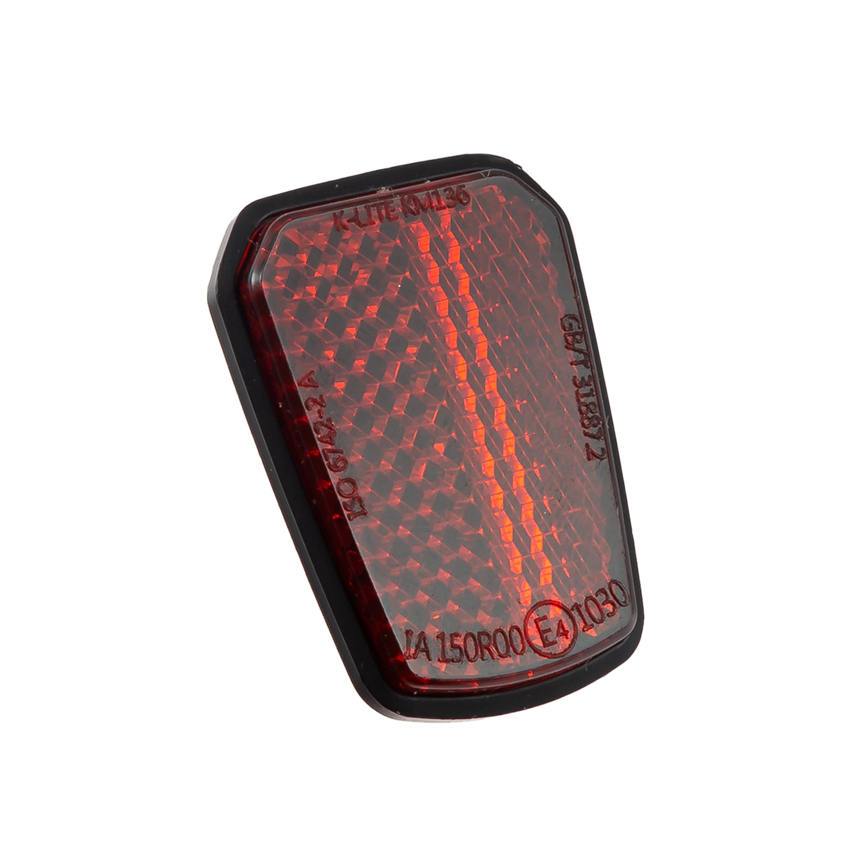 ZIEGER Katzenauge Rückstrahler Shield 28 x 39 Trapezform rot E-geprüft rot