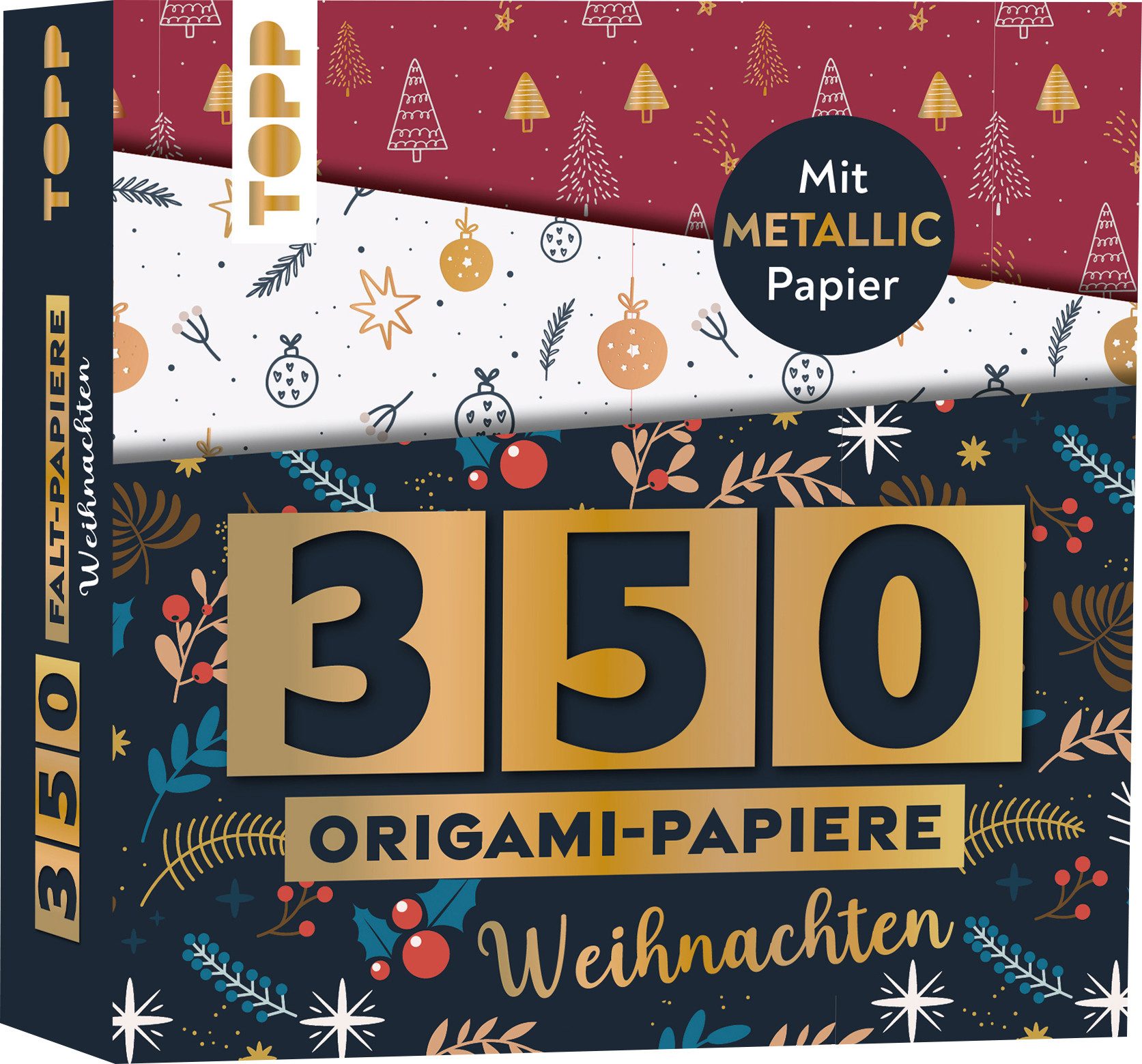 Topp Kraftpapier Origami-Papiere Weihnachten, 350 Blatt