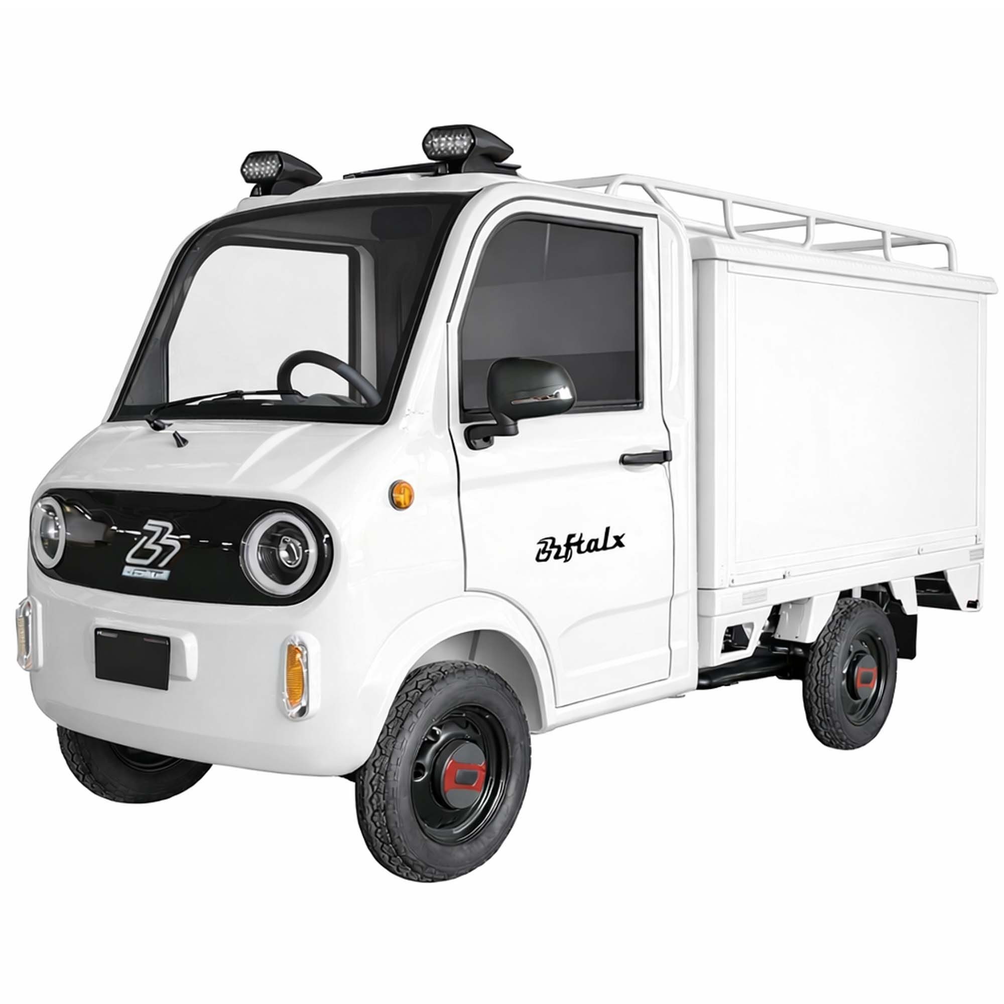 Urban Hopper E-Motorroller Elektro Lasten-Vierrad Lastenrad Mini-Kasten-LKW YB 40, 1500 W, 40 km/h, Mit Lenkrad ca. 80km Reichweite, 468kg Zuladung, LED-Licht COC