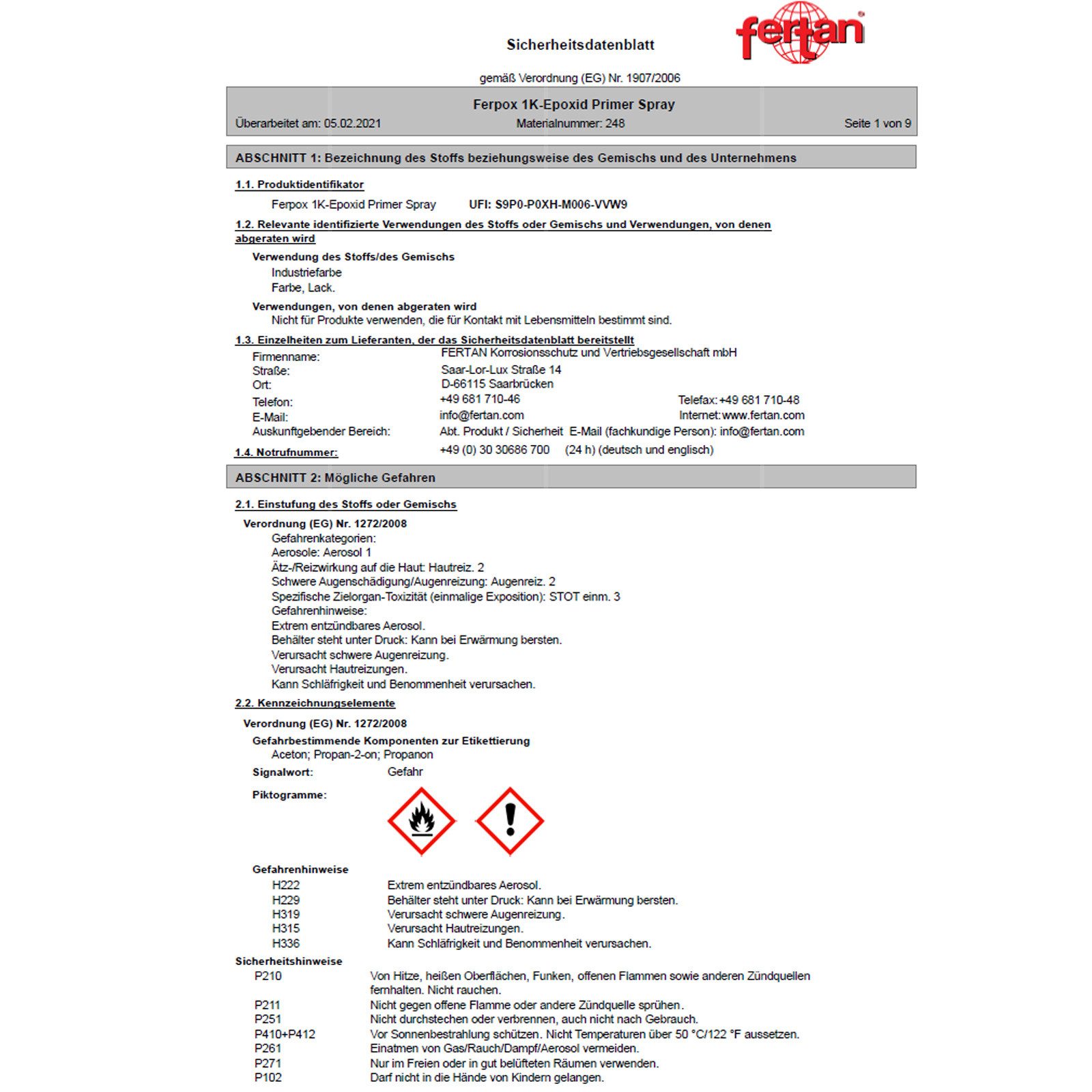 FERTAN Rostschutzgrundierung 24830 Ferpox - 0.4 Ltr (Spray)