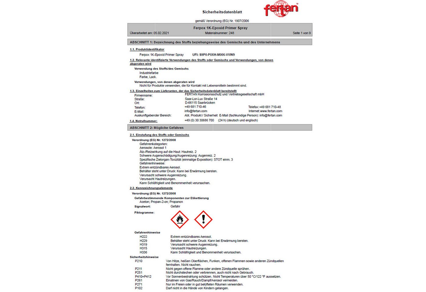 Thumbnail - FERTAN Rostschutzgrundierung FERPOX - 0.4 LTR (SPRAY 24830)