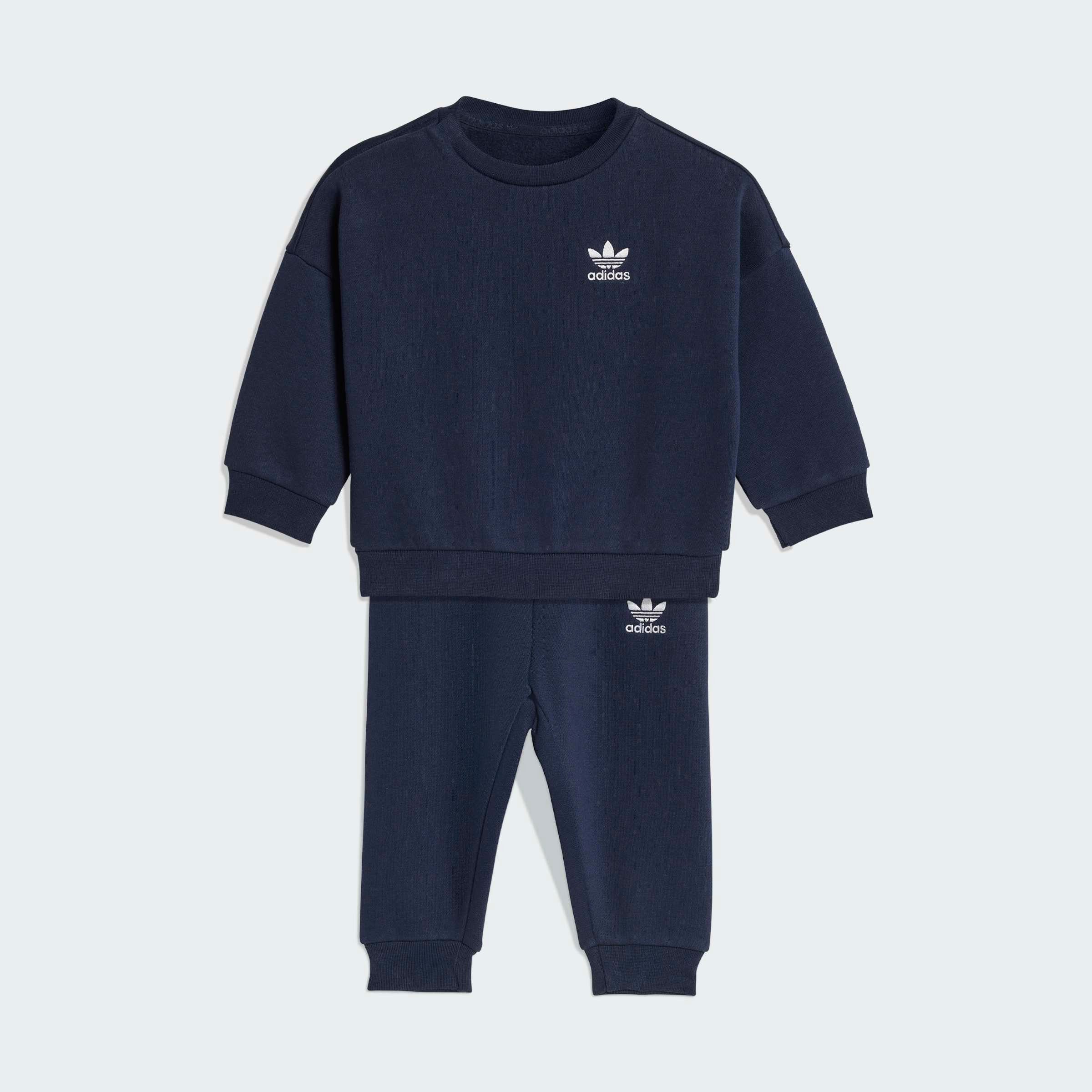 adidas Originals Trainingsanzug CREW JOG SET (2-tlg), für Babys, 2-teilig, aus Baumwolle und Polyester