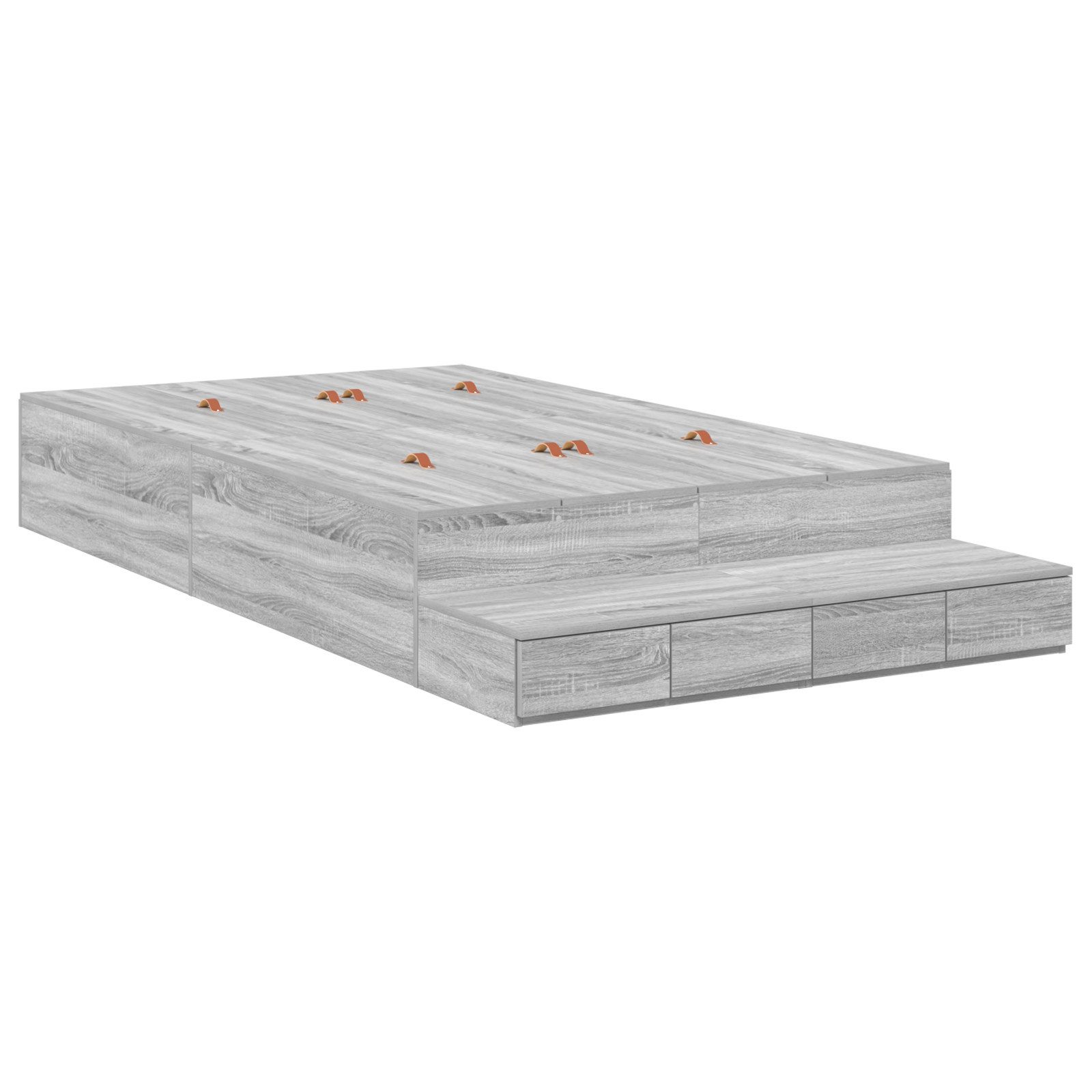 vidaXL Bett Bettgestell Grau Sonoma 120x190 günstig online kaufen