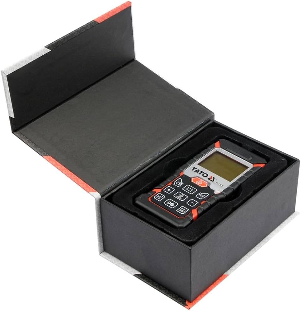 Yato Entfernungsmesser Laser-Entfernungsmesser 0,05–40 m, IP54, mit Speicher, (Laser-Entfernungsmesser 0,05–40 m, IP54, mit Speicher)