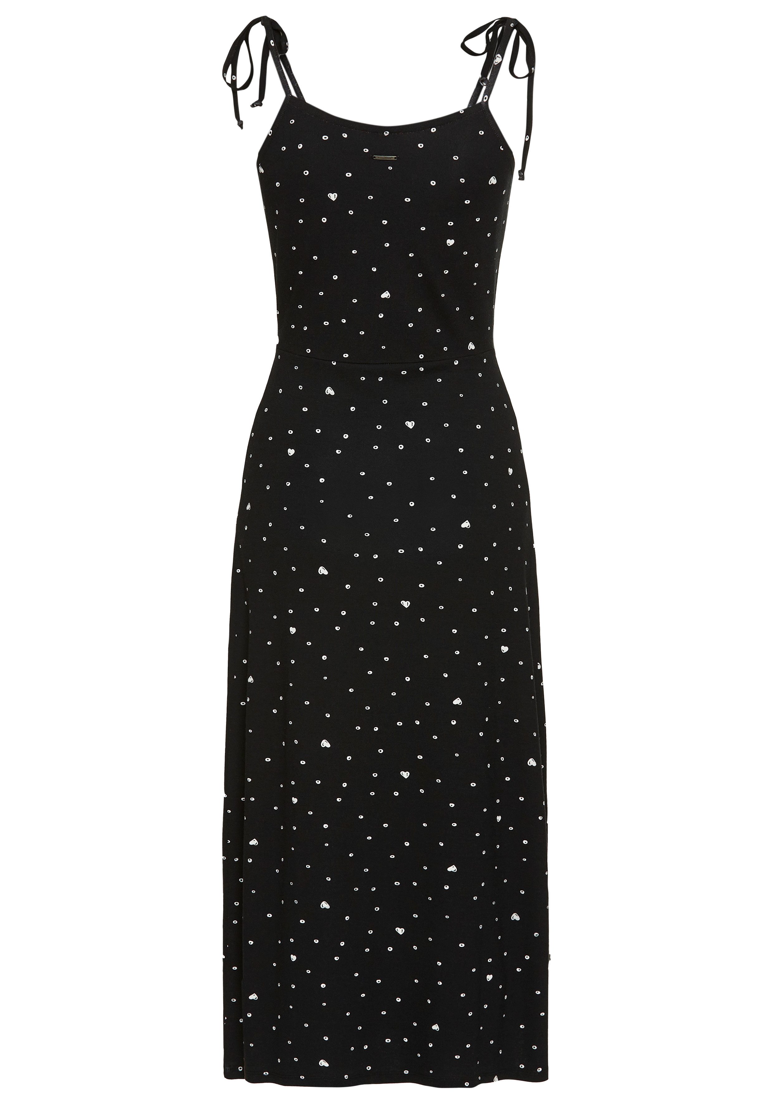 KangaROOS Midikleid mit Spaghetti-Trägern und Schlitz am Saum