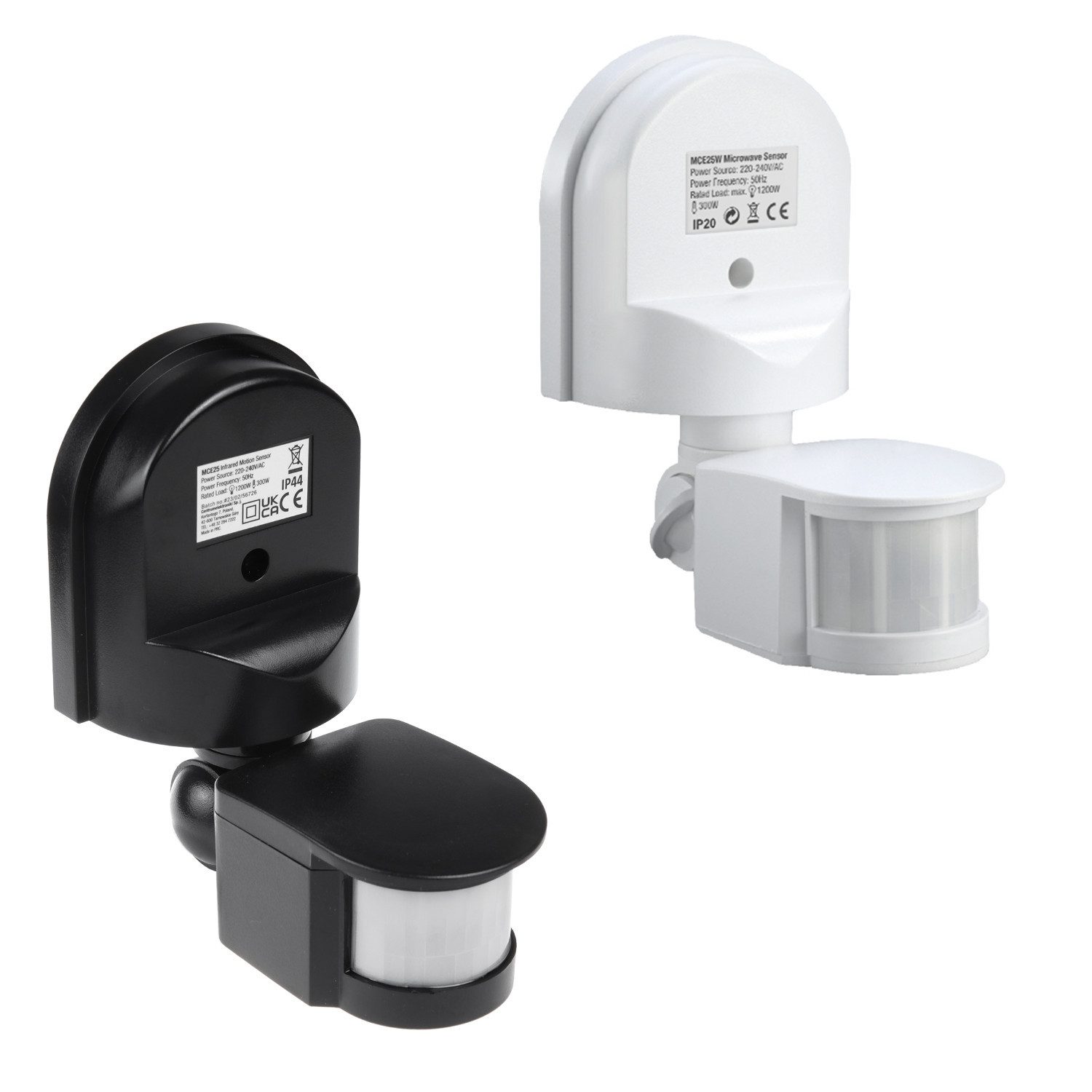 Maclean Sensor MCE25, 2x Bewegungs- und Dämmerungssensor 180° max 1200W