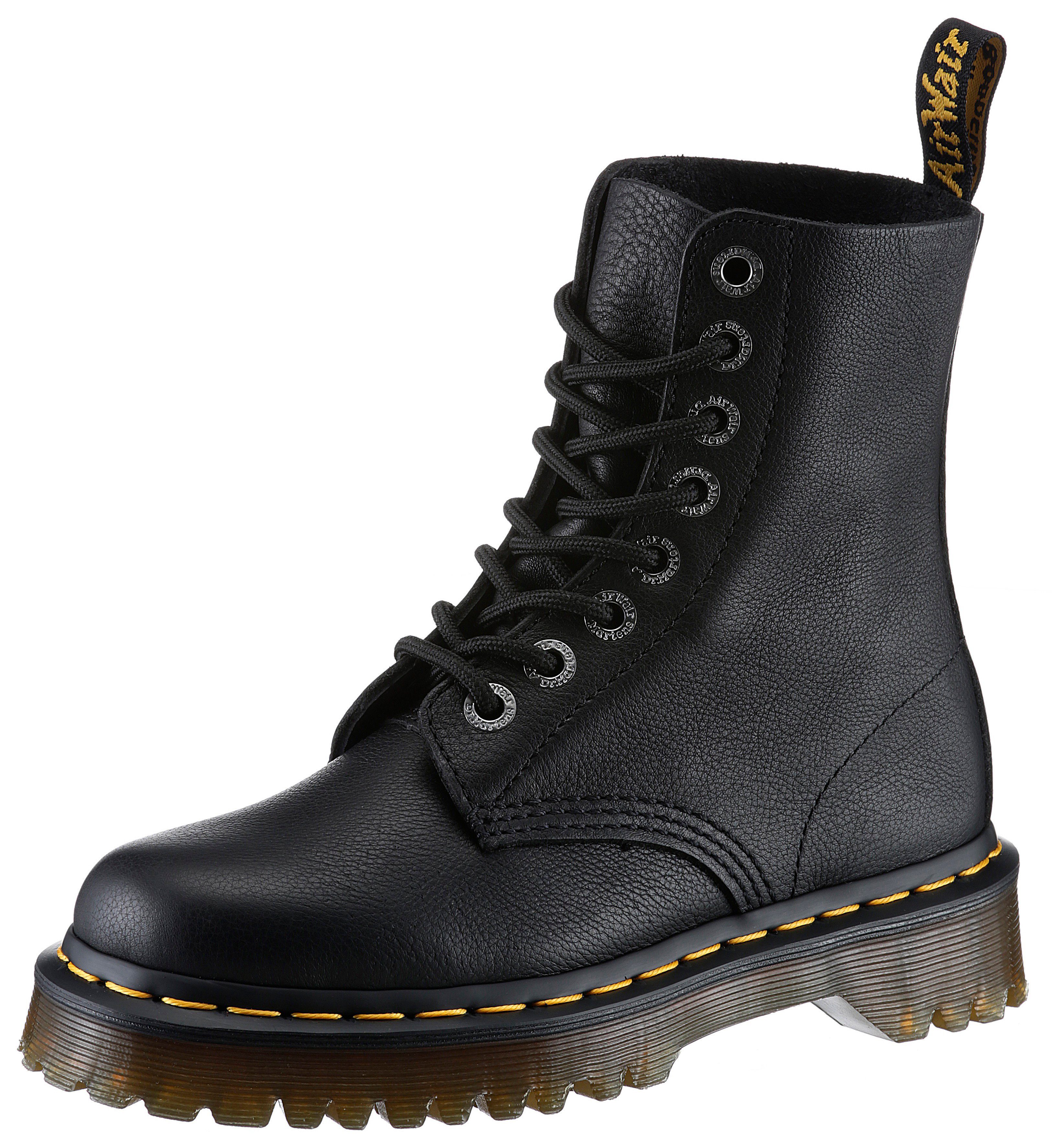 DR. MARTENS Pascal Schnürboots Plateau, High Top-Sneaker, Freizeitschuh mit Anziehlasche