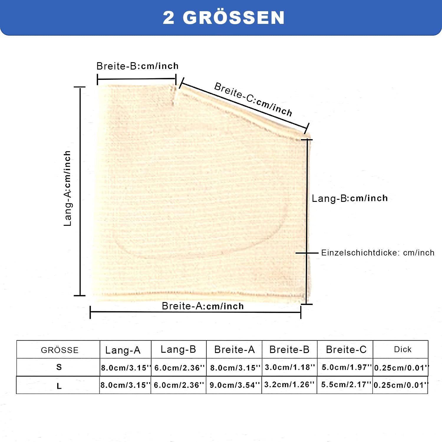 COOL-i ® Barfußsohlen, 2 Stk. Gel Mittelfuß- & Vorderfußpolster: Schmerzlindernde Halbsocke