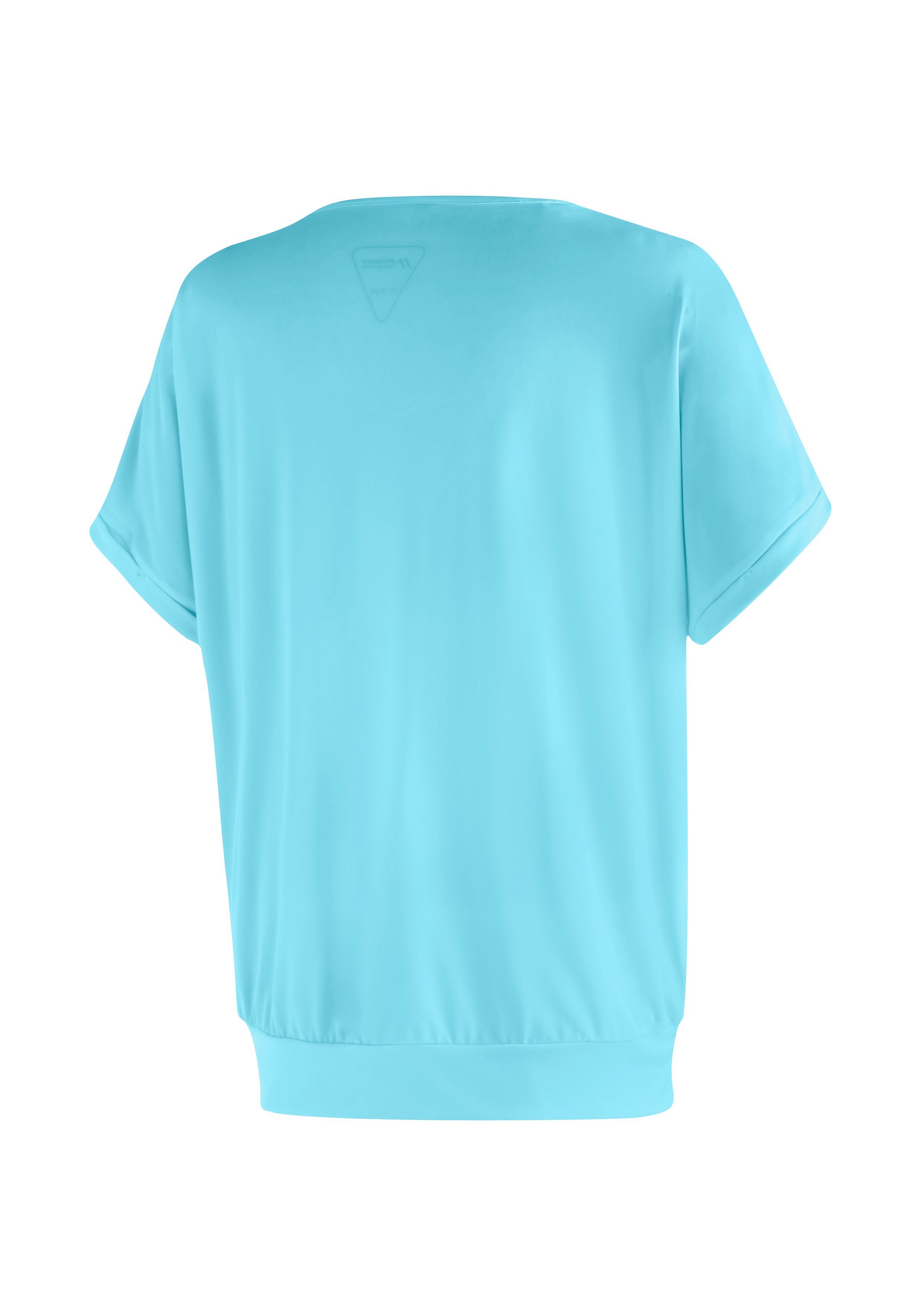 Maier Sports T-Shirt Setesdal W Damen Kurzarmshirt Freizeit für und himmelblau Wandern