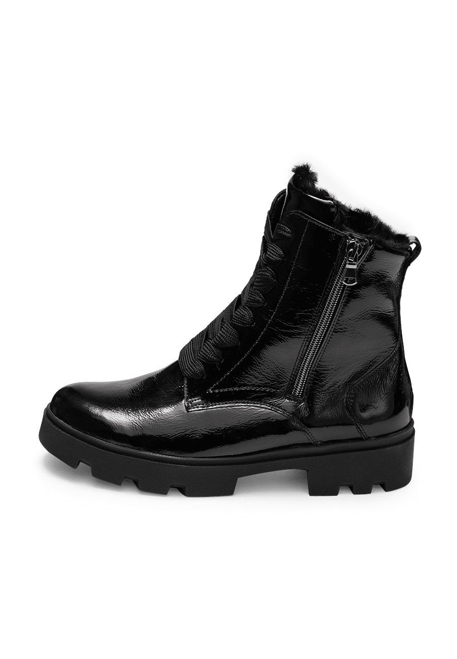 vitaform Damen Stiefeletten Softlackleder Stiefelette