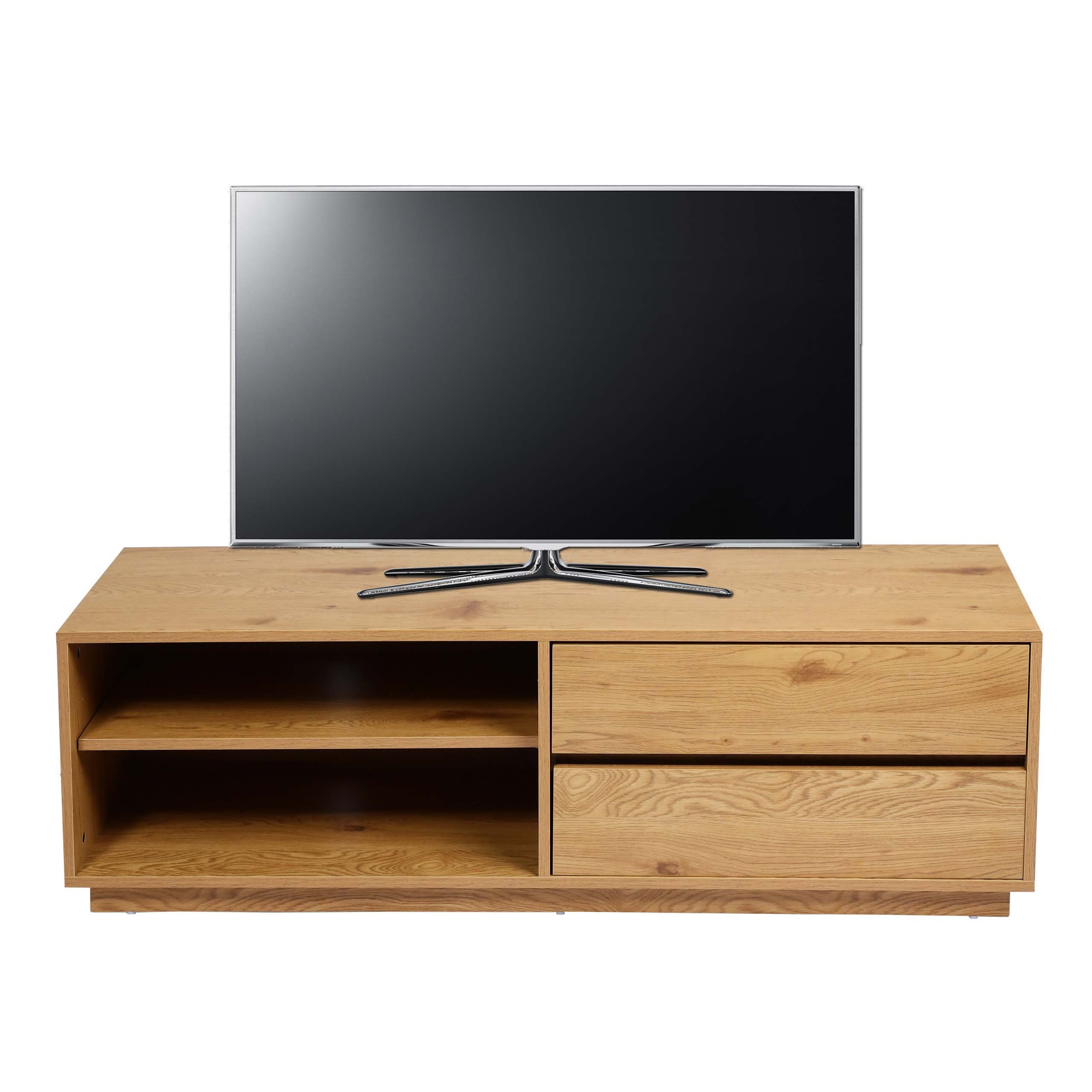 MCW TV-Rack MCW-J78-TV, 2 Schubladen und 2 Ablagefächer, Kratzfeste Beschichtung