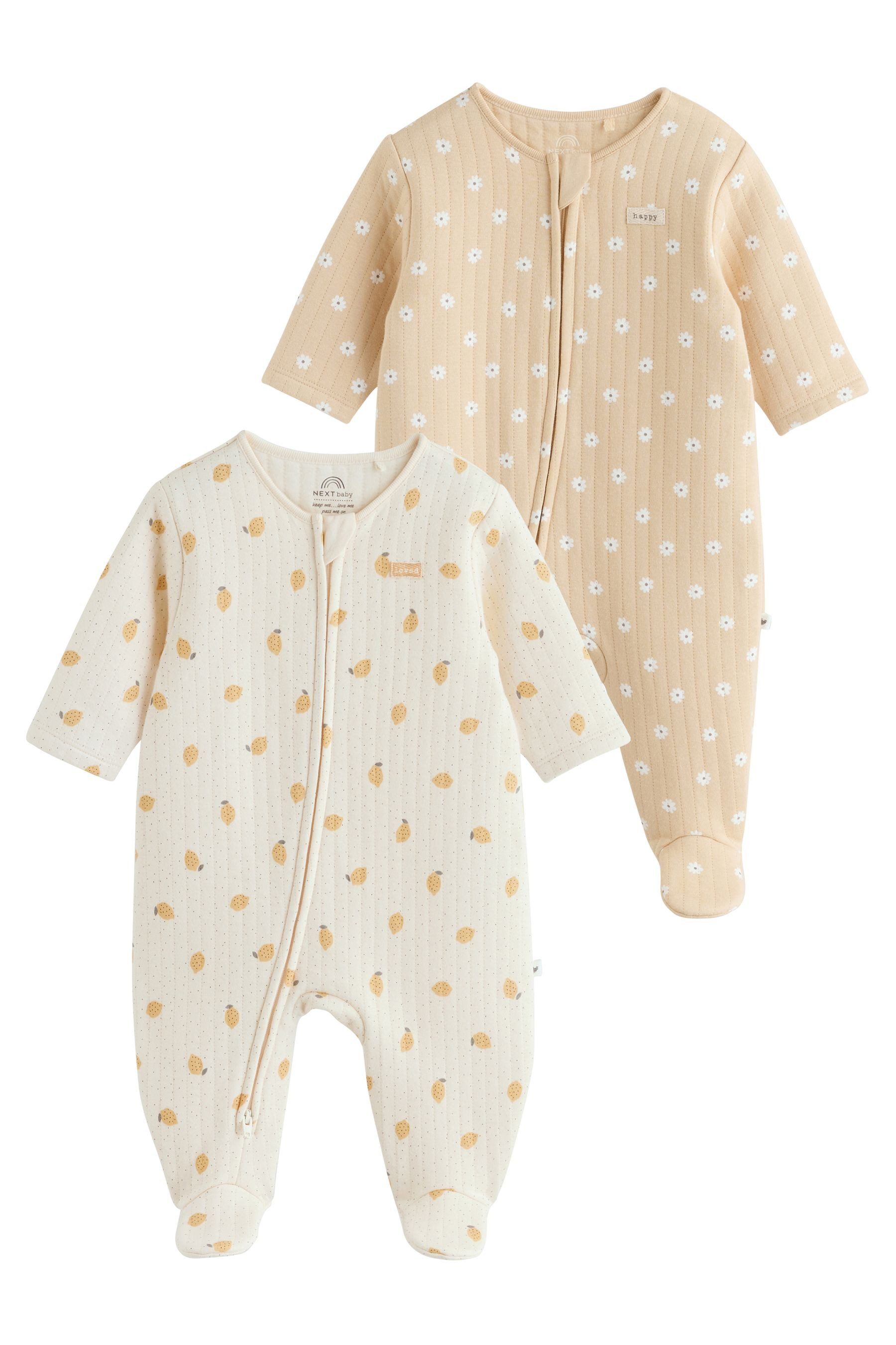Schlafoverall Gesteppte Baby Schlafanzüge, 2er-Pack