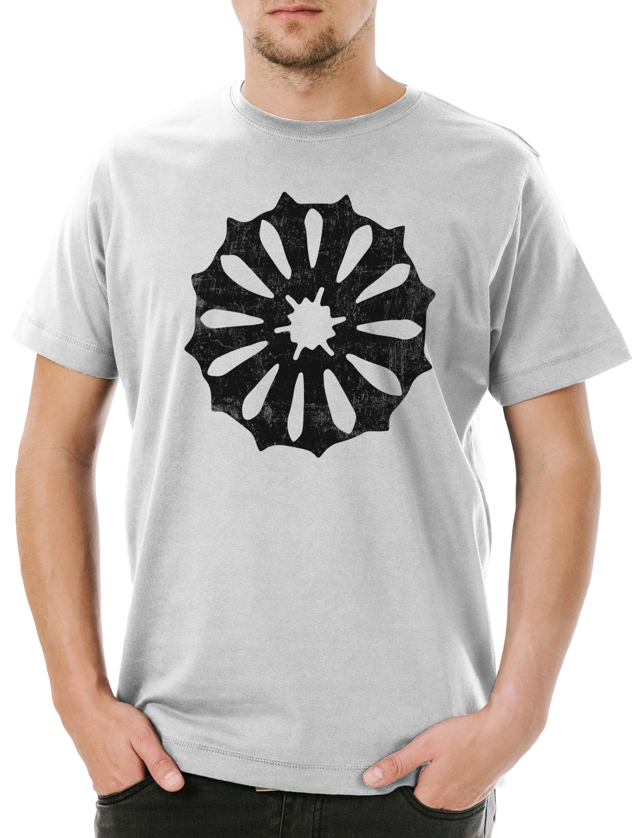 Urban Backwoods Print-Shirt Jumios Symbol Herren T-Shirt Insigna Sign Zeichen Estland Logo Estisch (1-tlg) Estonia Estonian Neopaganism Paganism