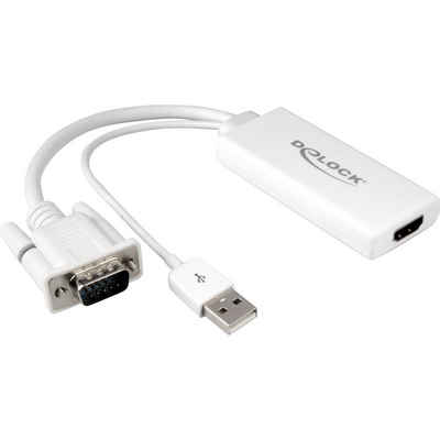 Delock USB 2.0 Adapter, USB-A + VGA Stecker > HDMI Buchse Adapter
