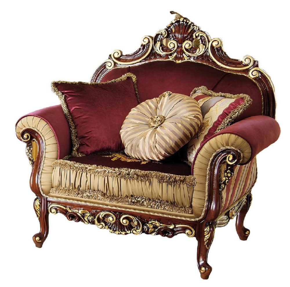 Xlmoebel Sessel Türkiser Barock-Sessel aus hochwertigem Stoff für elegantes Relaxen (Sessel), Hergestellt in Europa