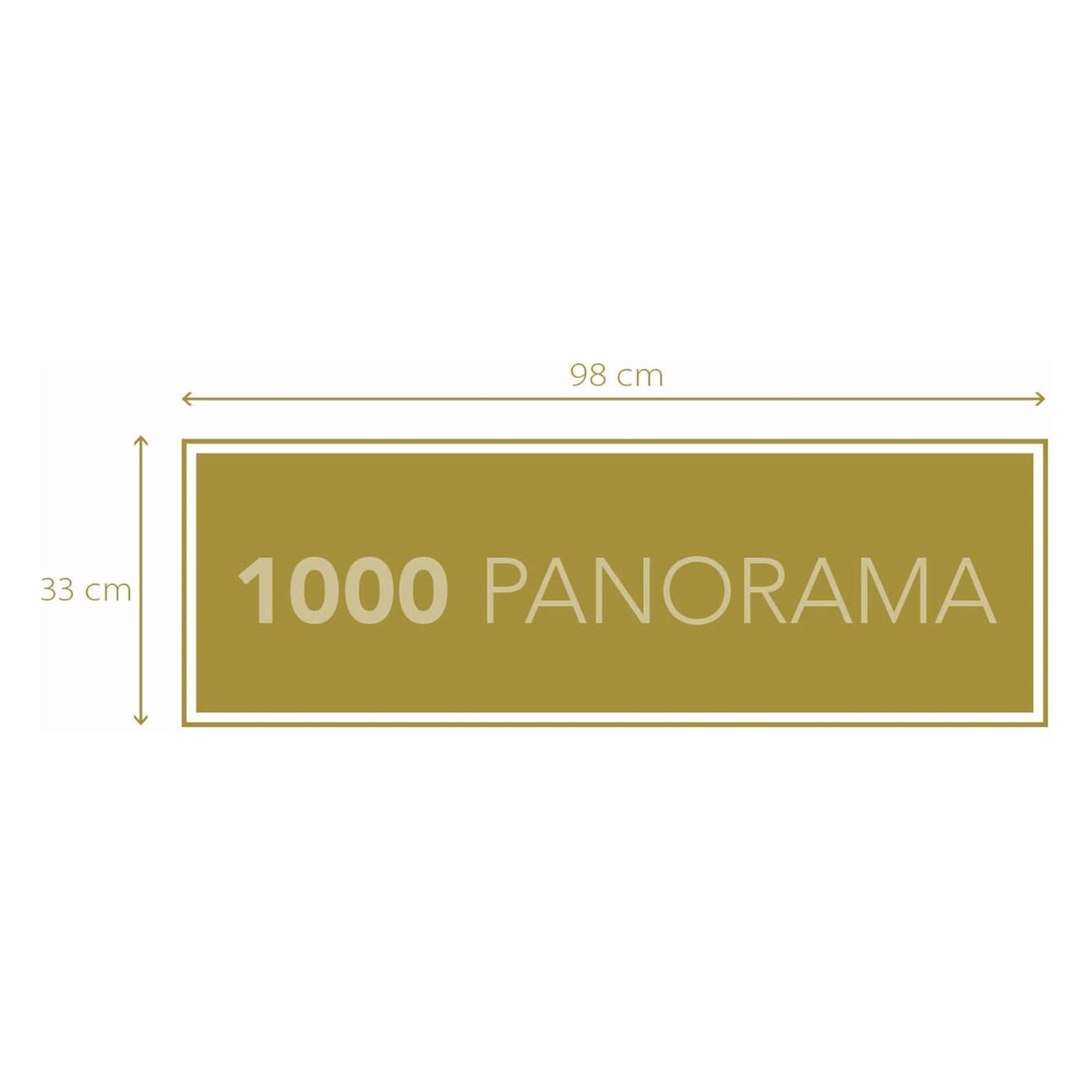 Clementoni® Puzzle Mickey & Minnie Love Panorama (1000 Teile) - Disney, Puzzleteile