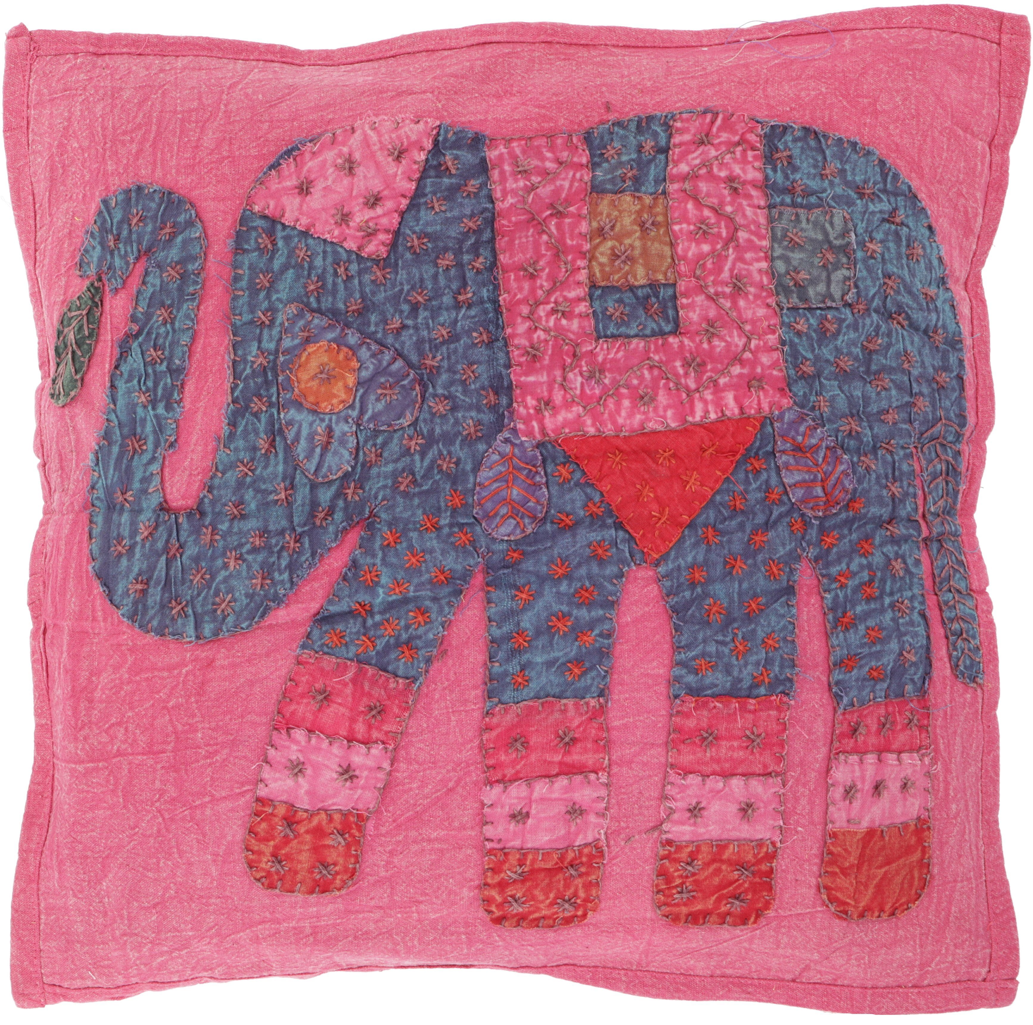Kissenbezüge Indische Kissenhülle, besticktes Elefanten.., Guru-Shop