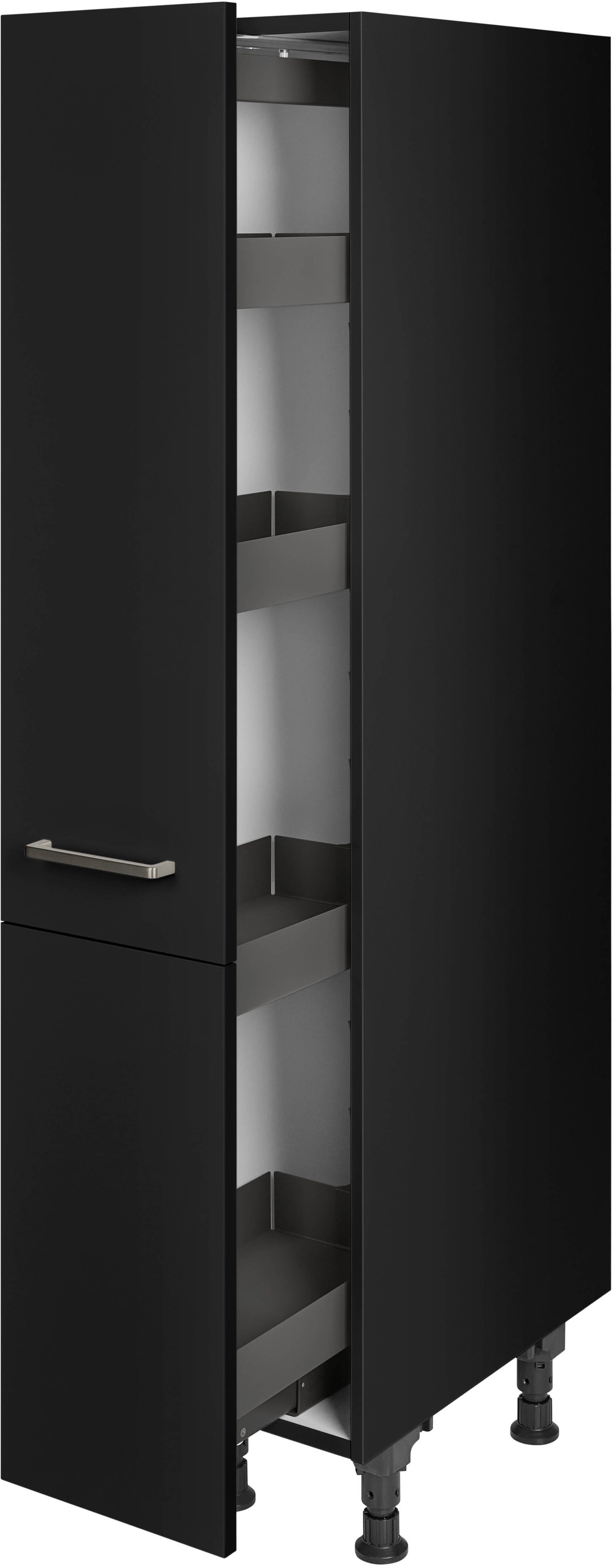 nobilia® Apothekerschrank "Touch", mit 4 Einhängekörben, Breite 30 cm, Höhe 167,8 cm, vormontiert, Ein- und Auszugsdämpfung SoftStoppPro